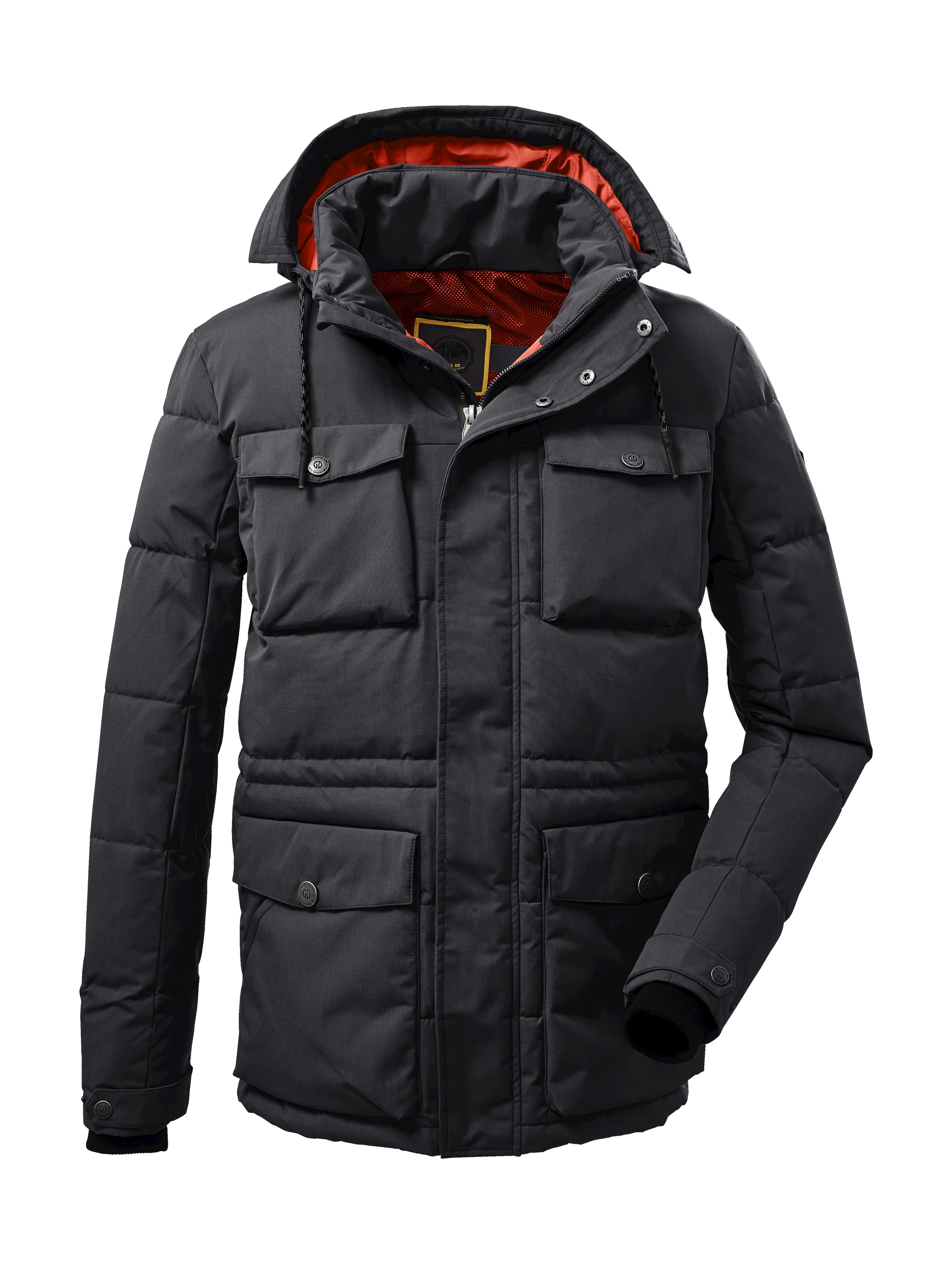 G.I.G.A. DX by killtec Steppjacke »GW 45 MN QLTD JCKT« Lang geschnittene Steppjacke, abnehmbare Kapuze, 8.000 mm Wassersäule