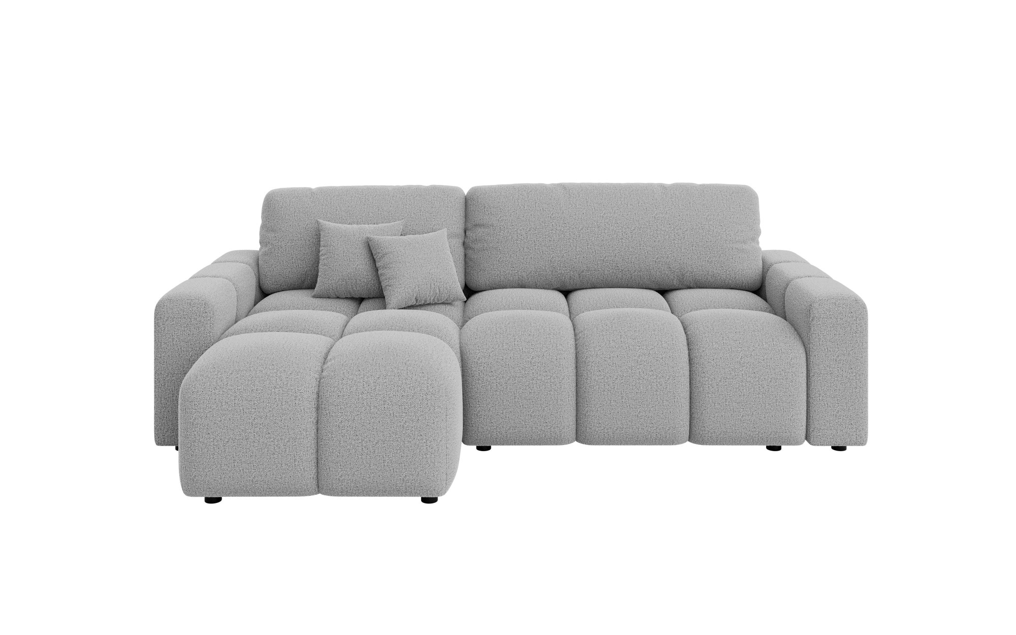INOSIGN Ecksofa »FELICI, Schlafsofa 233cm, L-Form mit Recamiere beidseitig montierbar«, Designsofa mit Bettfunktion und Bettkasten, Masse B/T/H: 233/142/88 cm