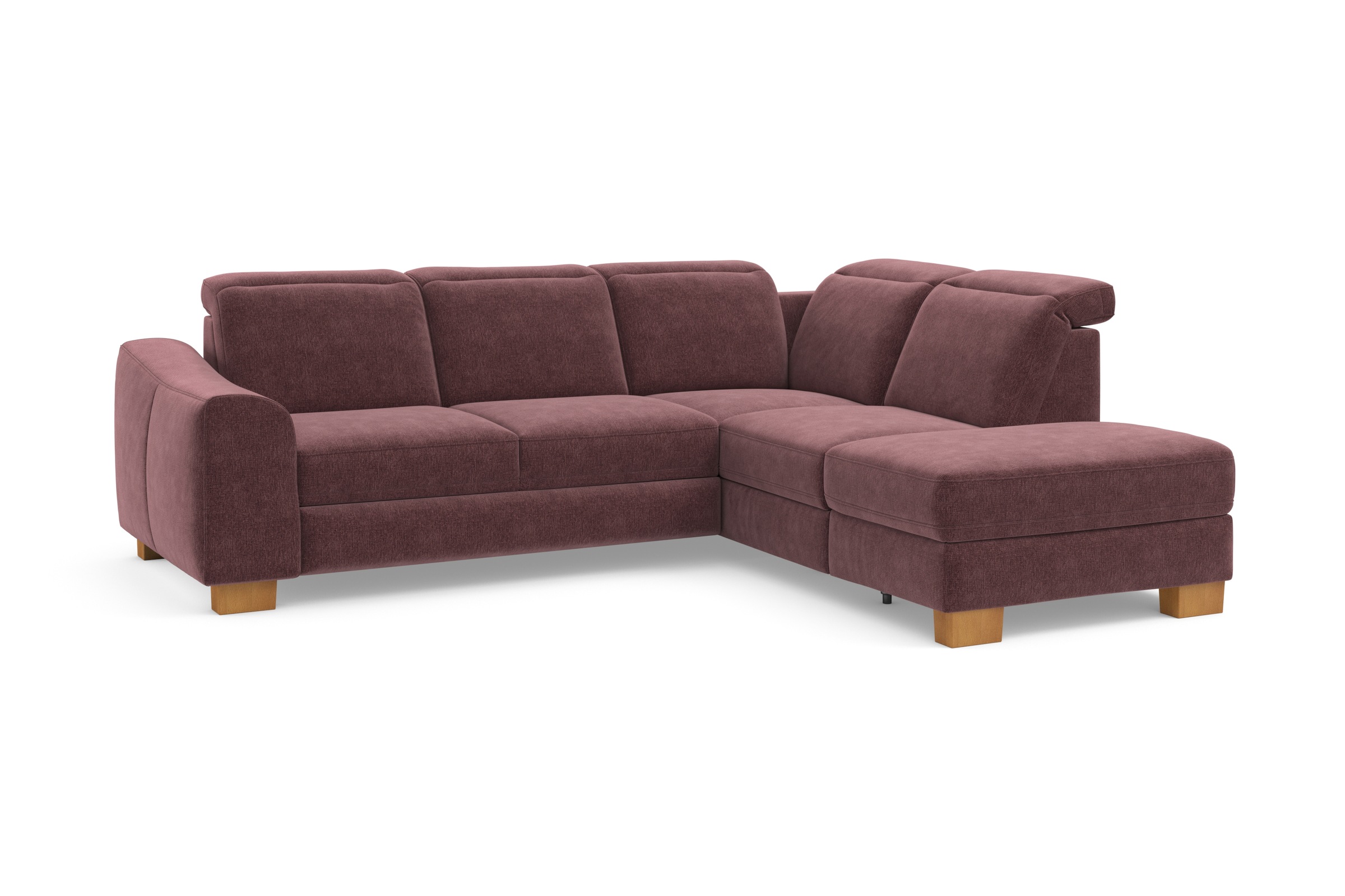 Home affaire Ecksofa »Dundee L-Form«, wahlweise mit Kopfteilverstellung und zusätzlich mit Bettfunktion
