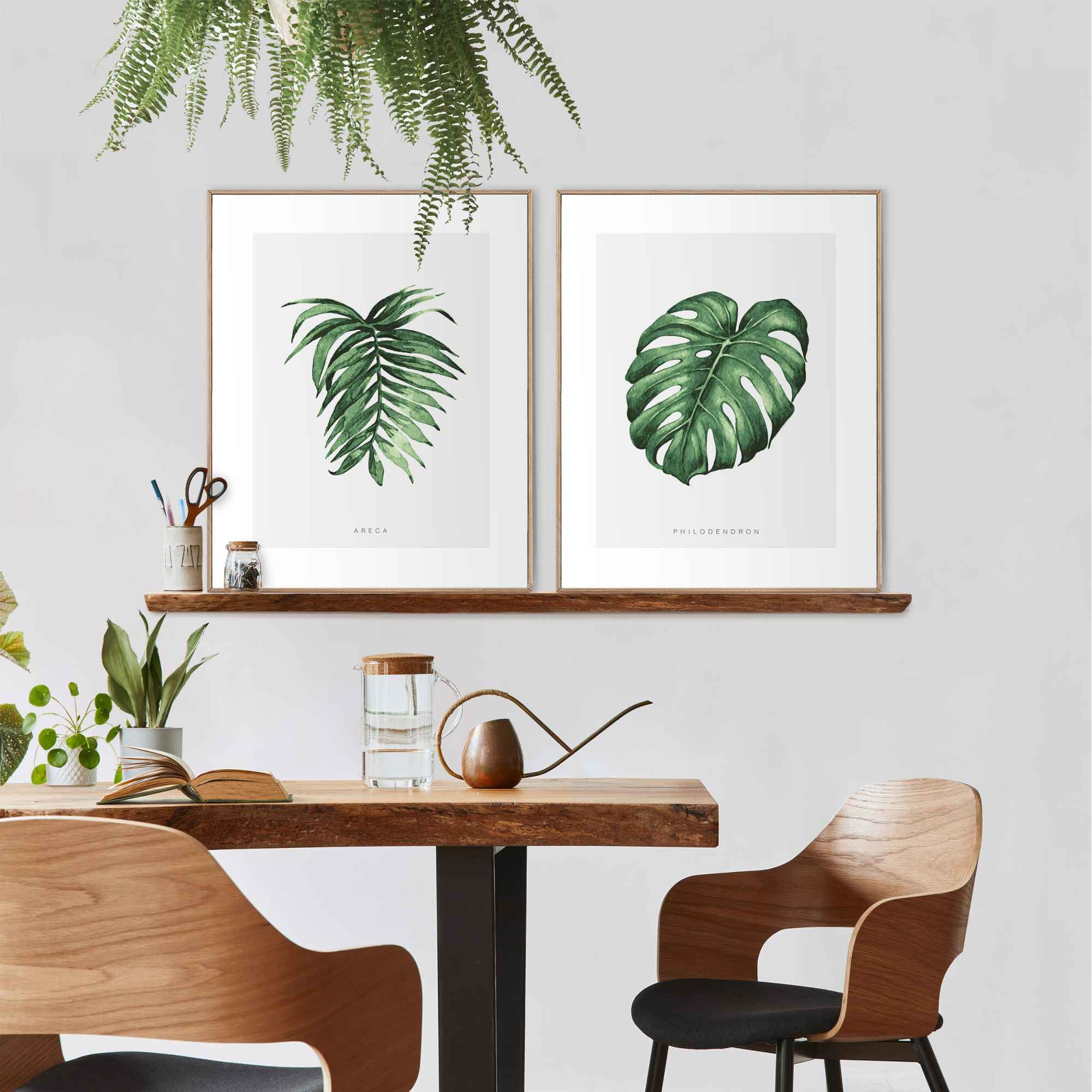 ❤ Reinders! Wandbild »Wandbilder - (2 Shop - Naturmotiv Pflanze Natur, Areca im - St.) ordern Set Jelmoli-Online Palme«, Philodendron