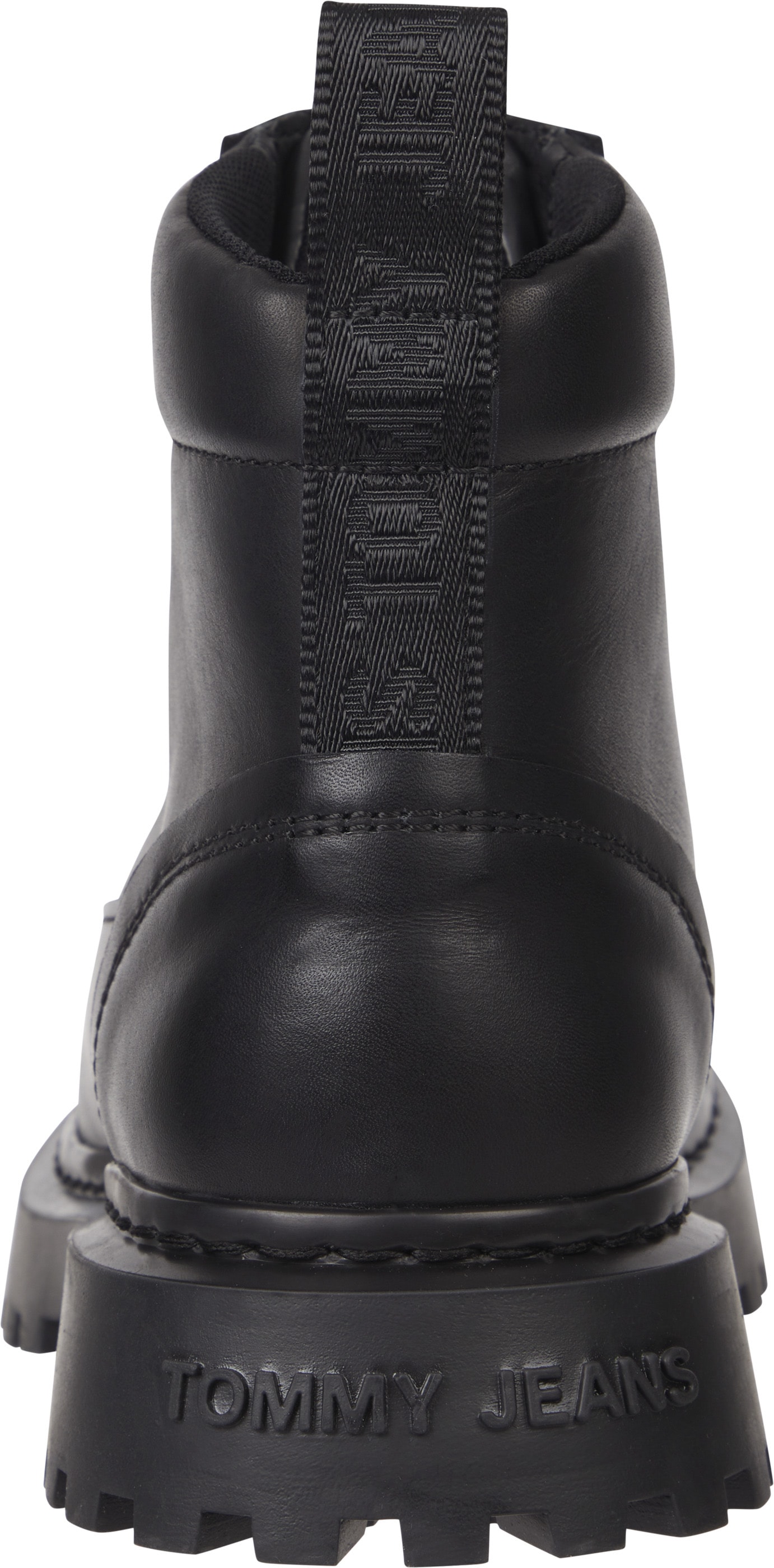Tommy Jeans Schnürstiefelette »TJM LACE UP BOOT«, Blockabsatz, Schnürboots in derber Optik