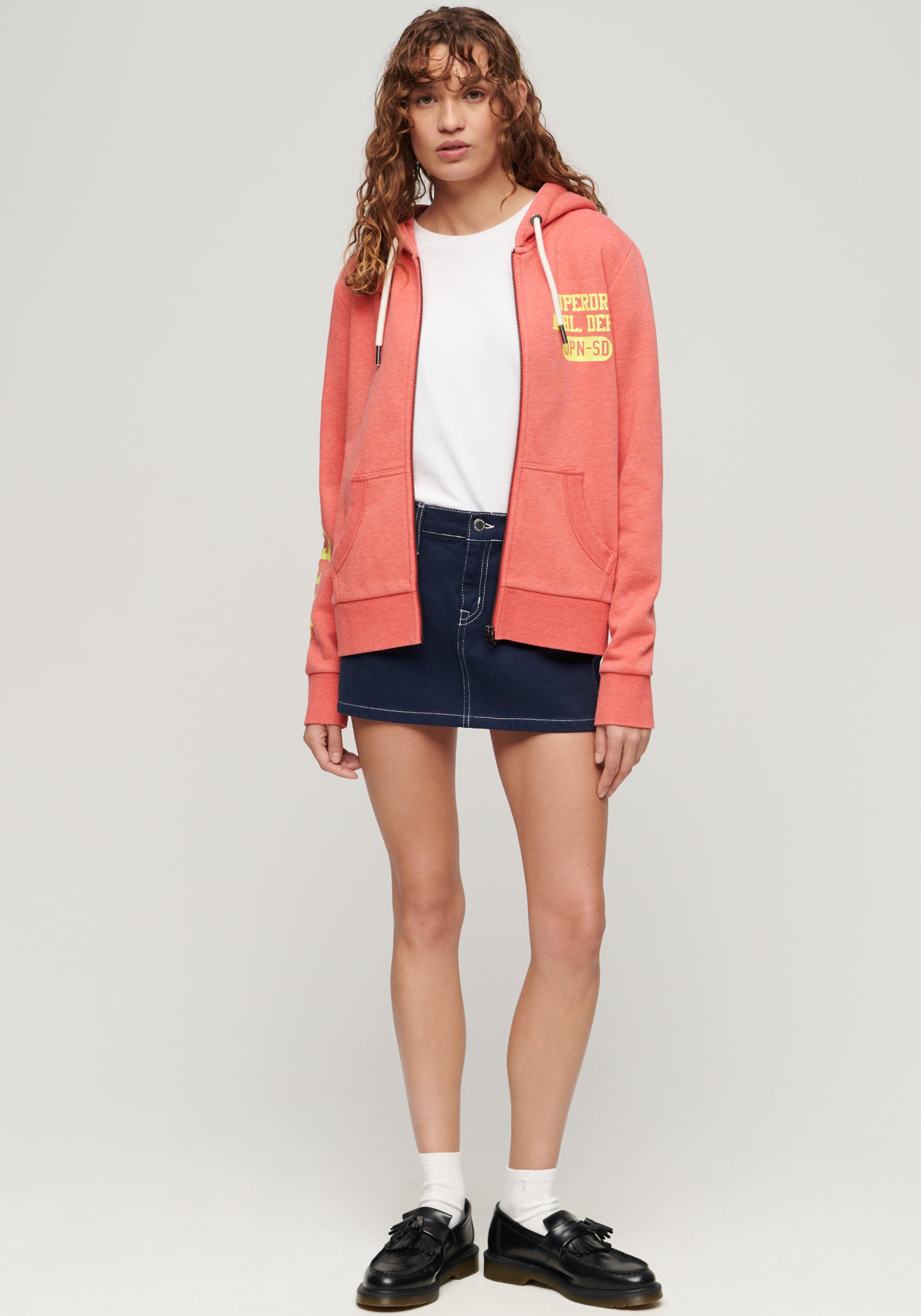 Superdry Kapuzensweatjacke »SUPER ATHLETIC GRAPHIC ZIPHOOD«