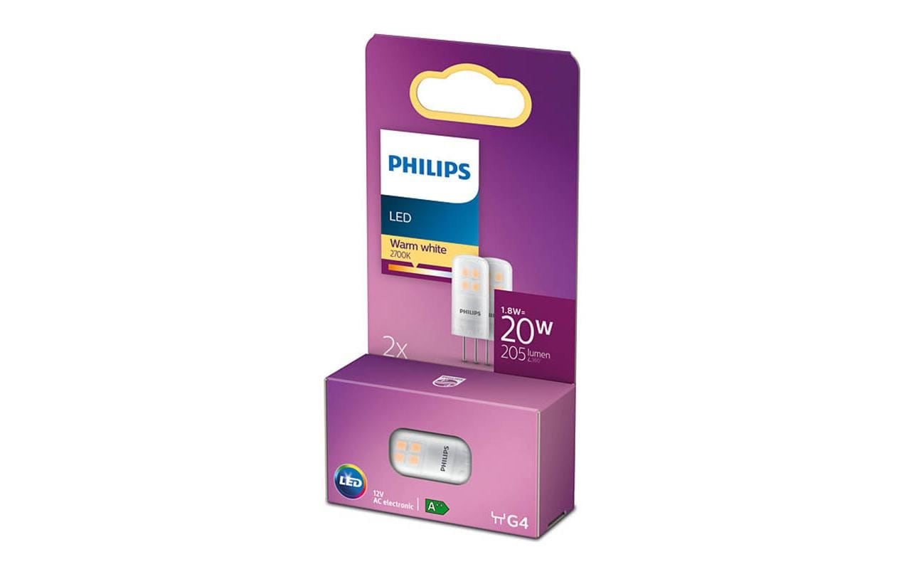 Philips LED-Leuchtmittel »45139 W (20 W) G4 Warmw«, G4, Warmweiss