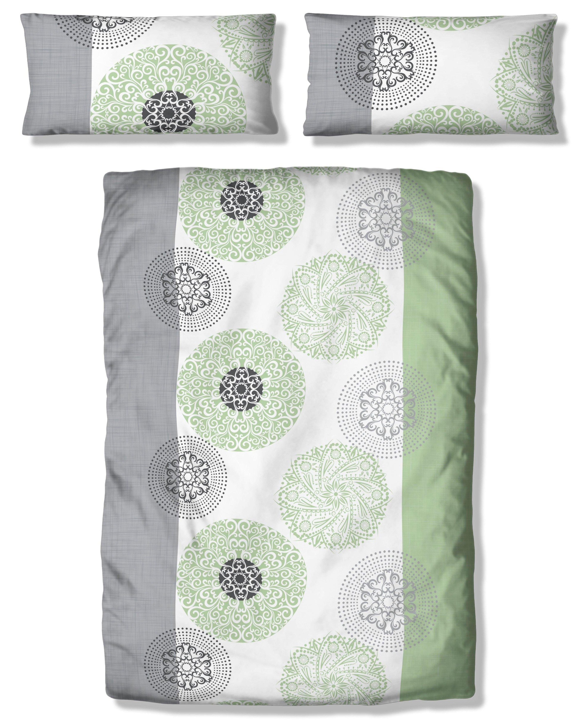 OTTO home Bettwäsche "Cison in Gr. 135x200 oder 155x220 cm" 2 florale Bettwäsche aus Baumwolle