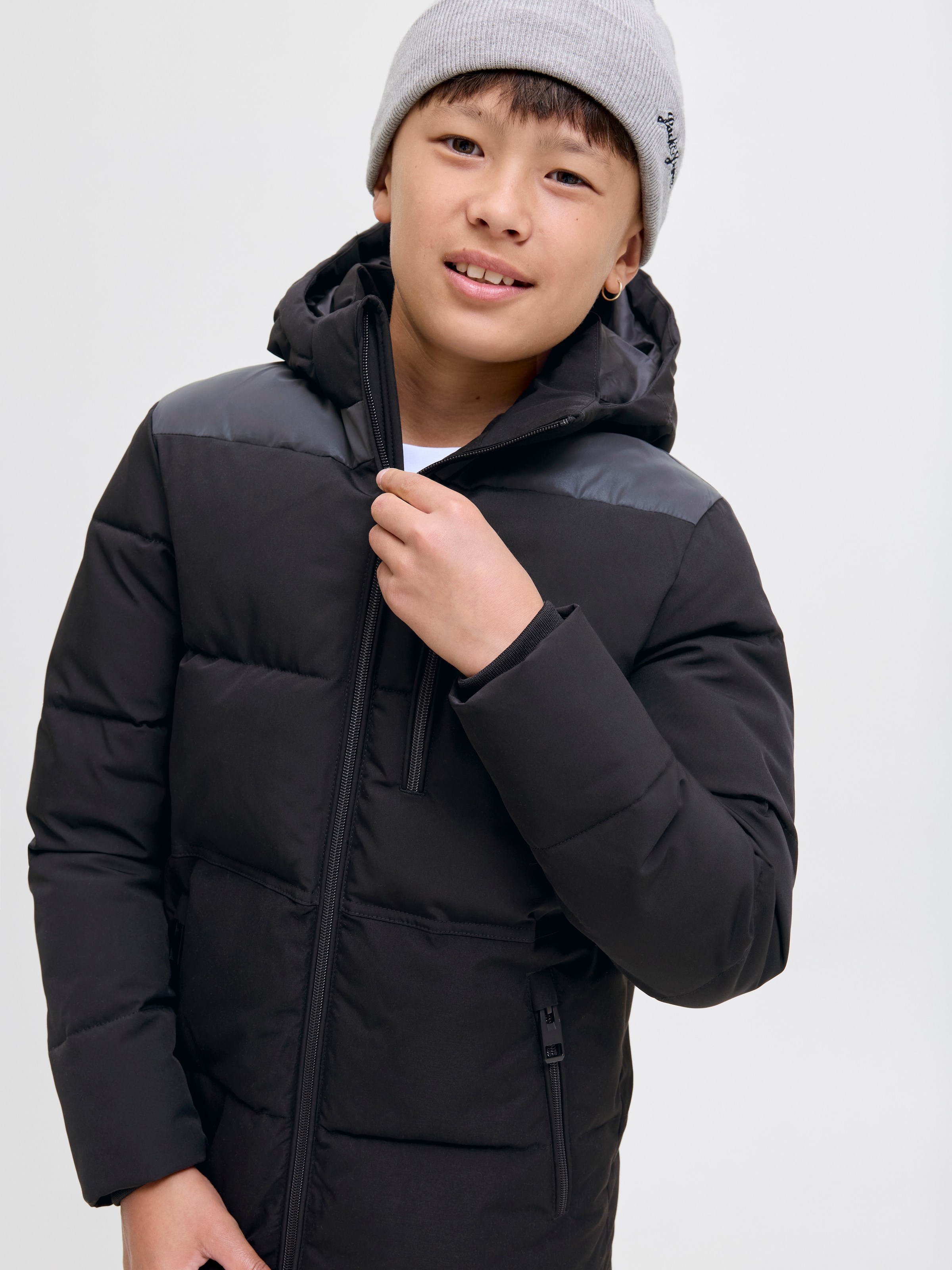 Jack & Jones Junior Steppjacke »JJEOWEN REFLECTIVE PUFFER SN JNR«, mit Kapuze