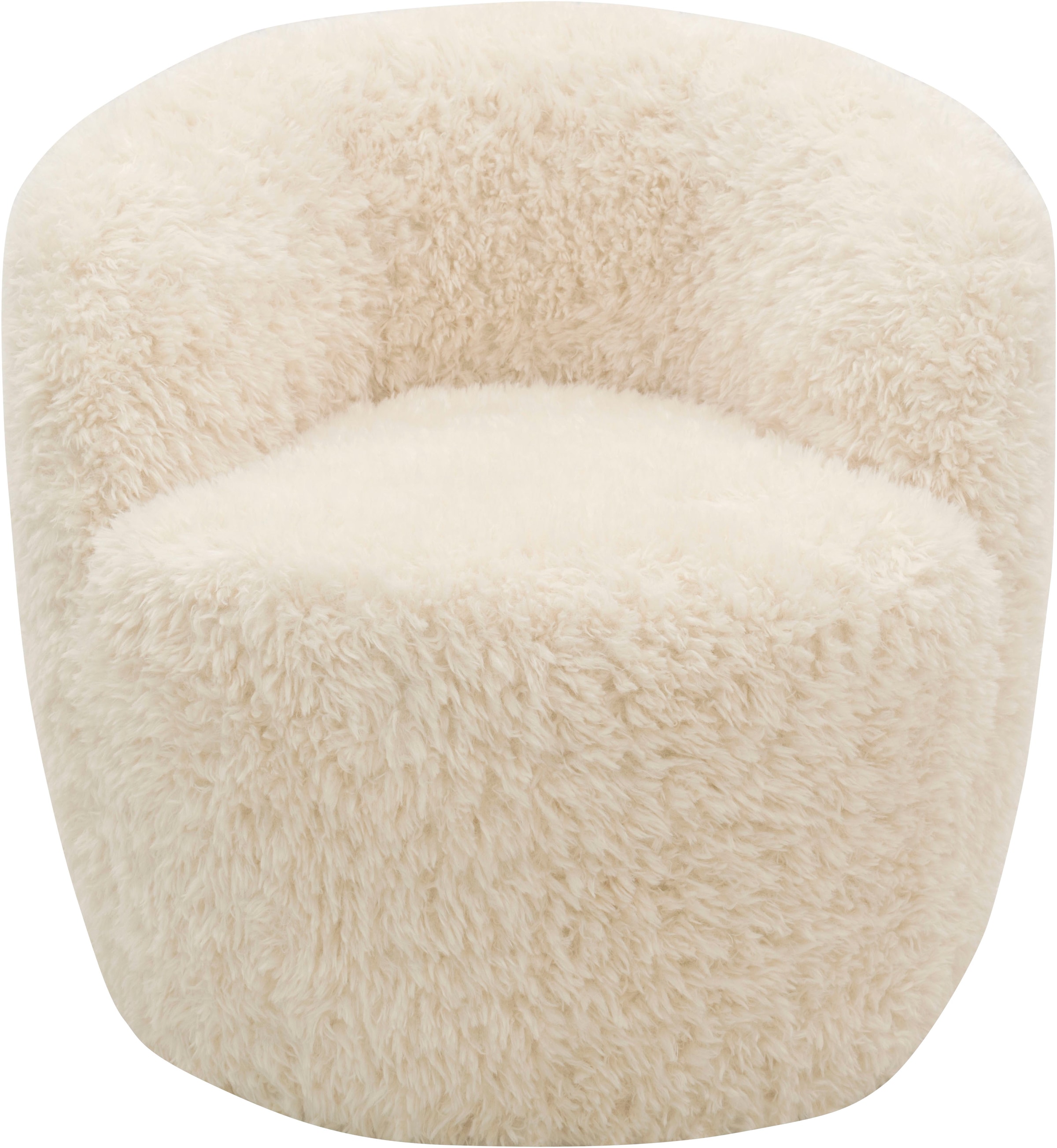DOMO collection Sessel »Obidos moderner Loungesessel«, Flausch, creme