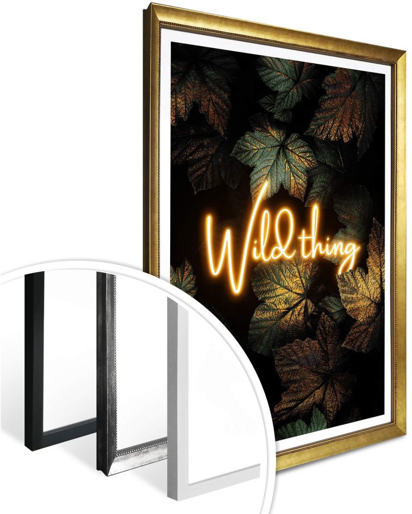 »Wild online | Jelmoli-Versand bestellen St.) Poster Thing«, Wall-Art Schriftzug, (1