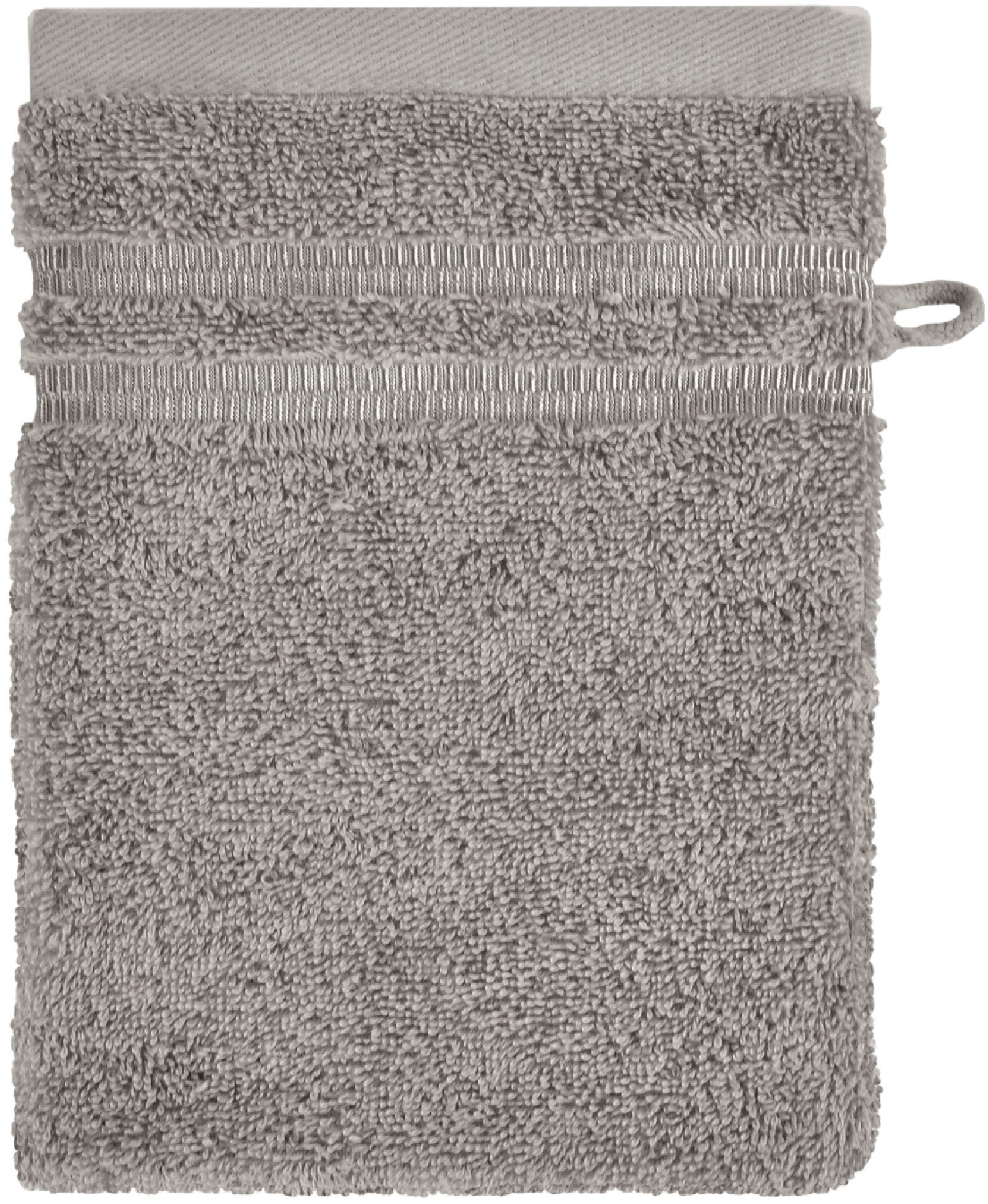Schiesser Waschhandschuh »Milano im 5er Set«, (5 St., 5er Set Waschlappen 16 x 22 cm), mit Webbordüre
