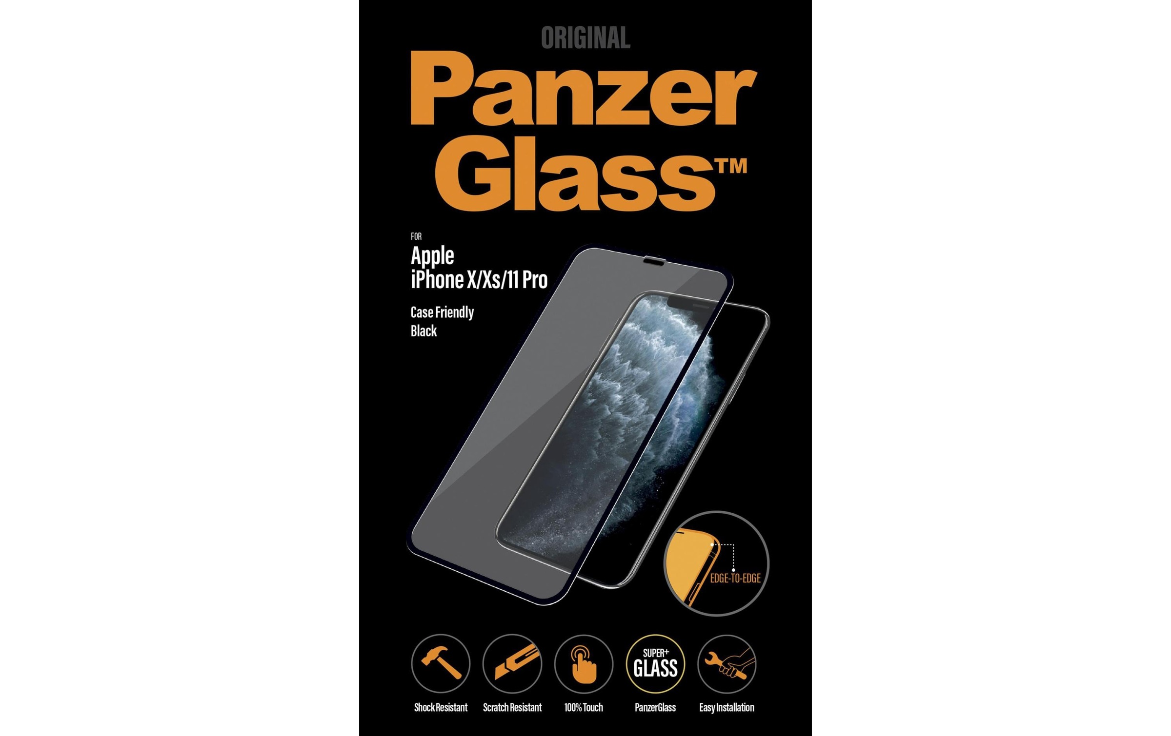 PanzerGlass Displayschutzglas »Case«, für iPhone 11 Pro, iPhone X, iPhone XS, (1 St.)