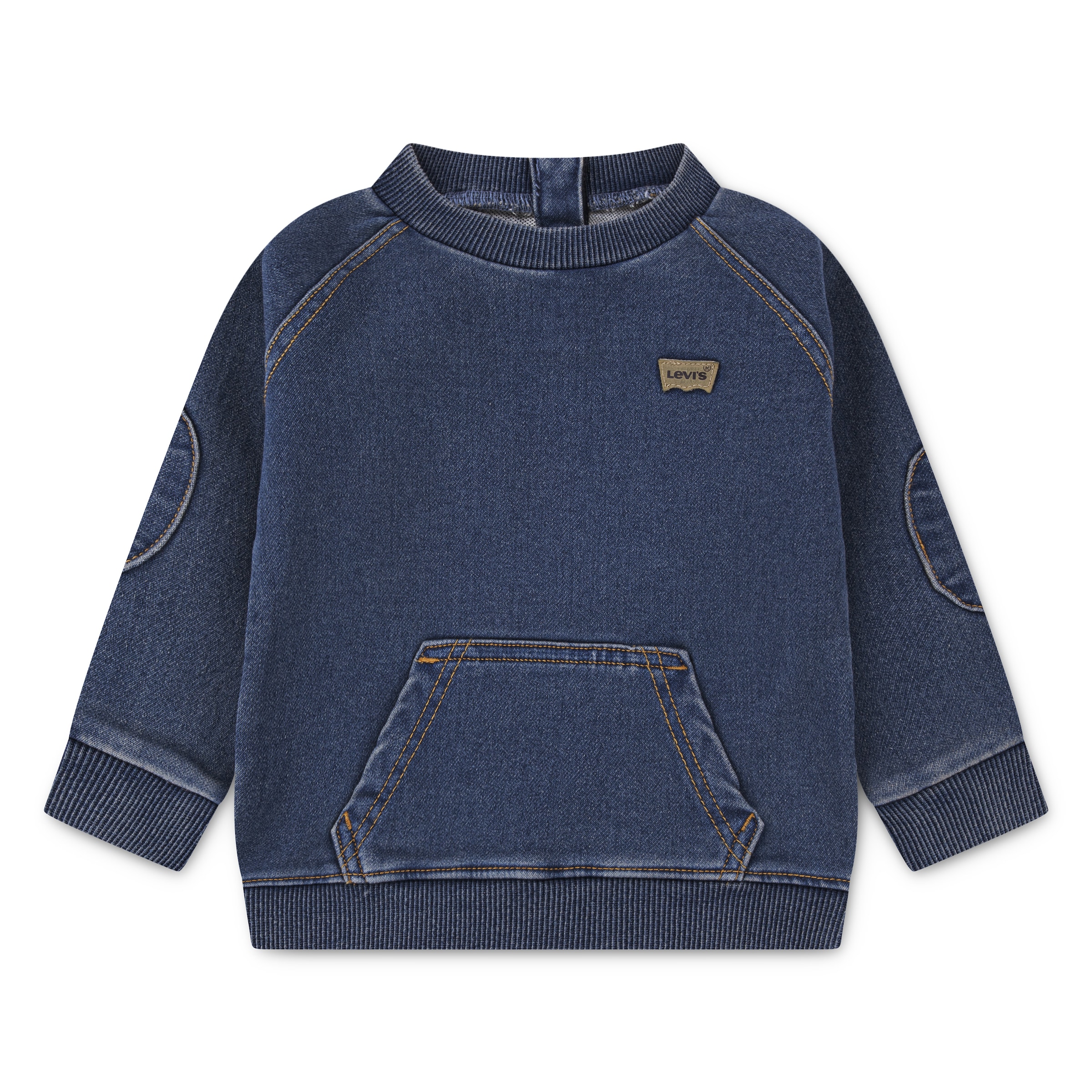 Levi's® Kids Sweatshirt, Kängurutasche, Ellenbogen-Patch
