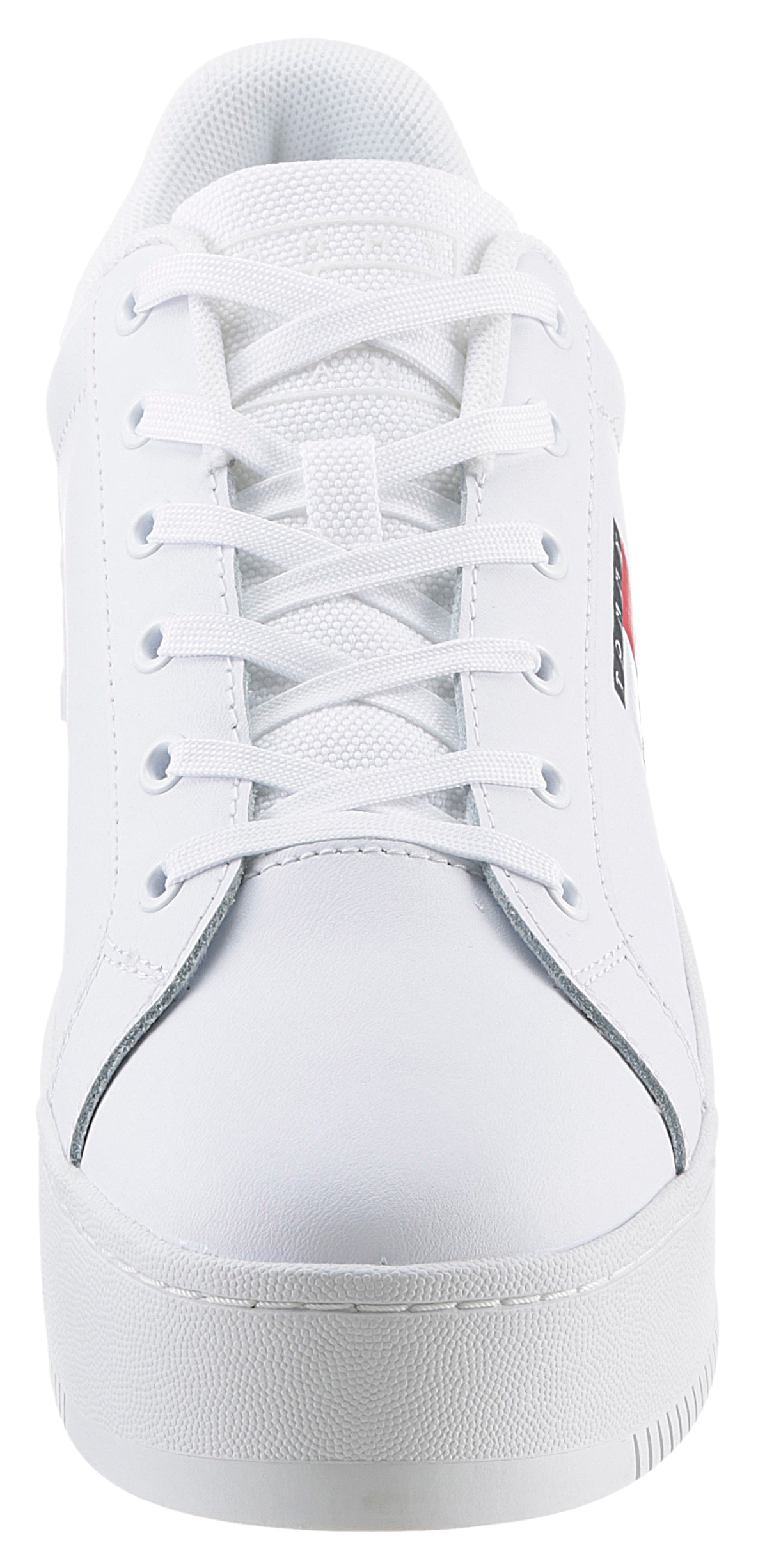 Tommy Jeans Plateausneaker »TJW FLATFORM ESS«, Freizeitschuh, Halbschuh, Schnürschuh mit gepolstertem Schaftrand