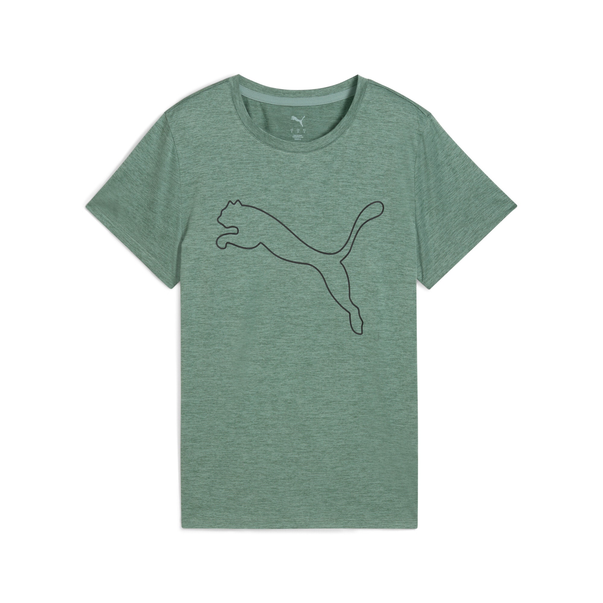 PUMA Trainingsshirt »W TAD ESSENTIAL HEATHER LOGO TEE«
