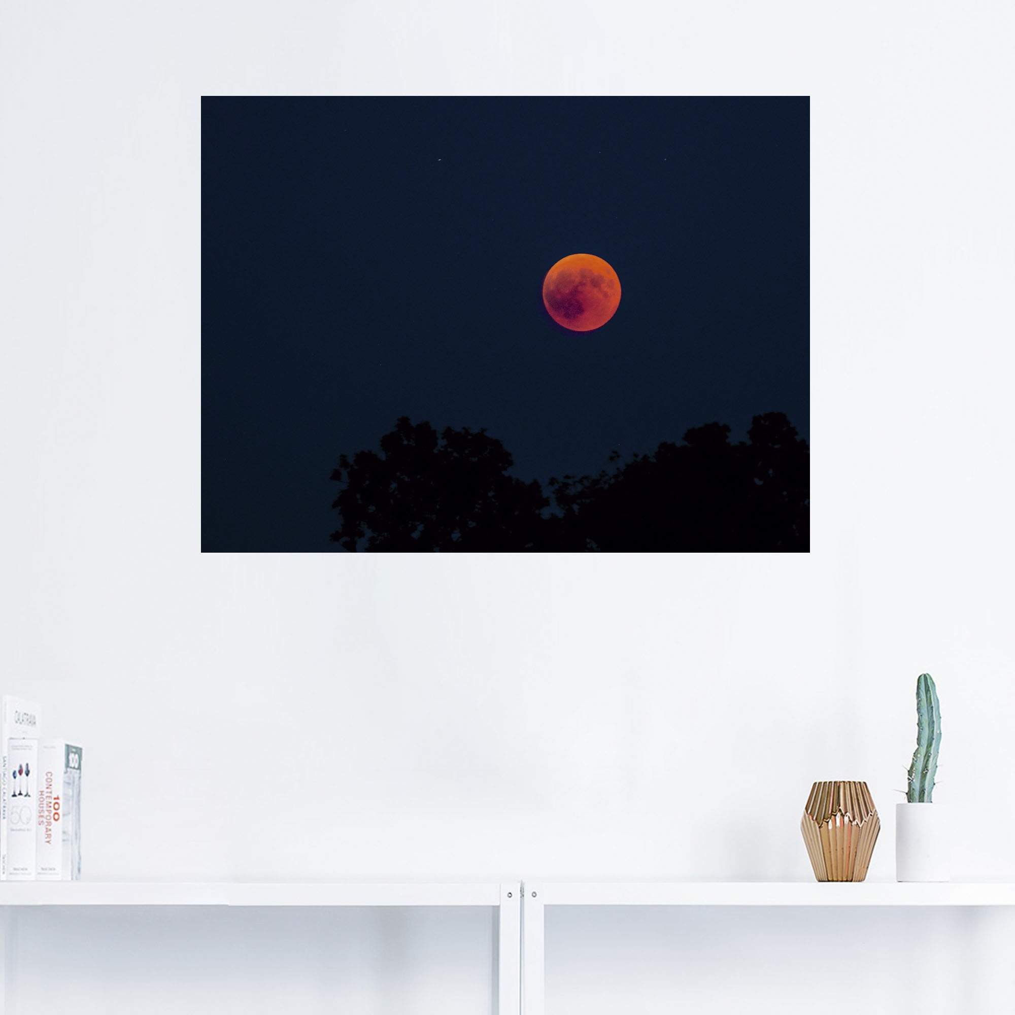 Artland Wandbild »Mond«, Himmelsbilder, (1 St.), als Alubild, Leinwandbild, Wandaufkleber oder Poster in versch. Grössen