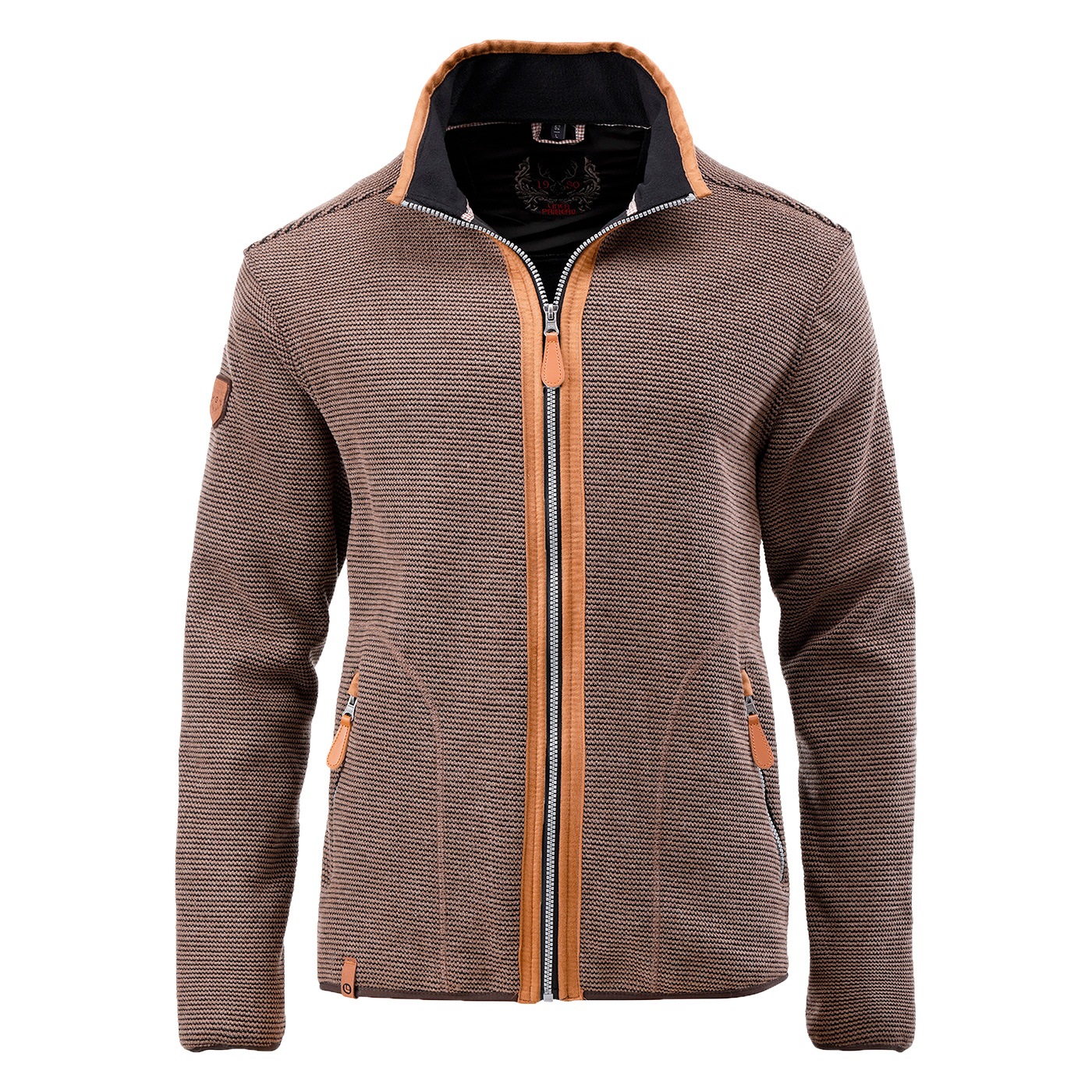 DEPROC Active Strickfleecejacke »BLAIRWOOD MEN« Kontrastreissverschluss