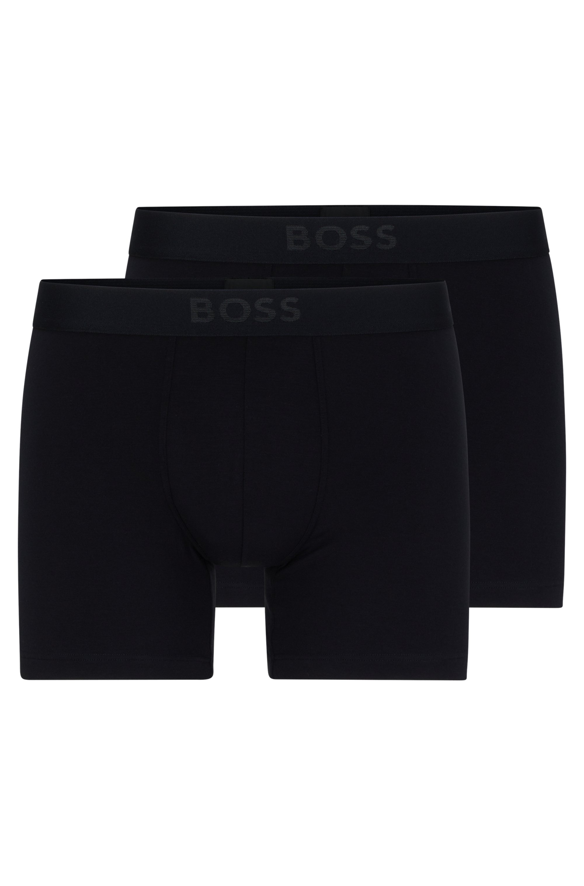 BOSS Boxer »BoxerBr 2P UltraSoft« Packung, 2er Pack, 2 Stk. mit tonalem BOSS Logo-Elastikbund