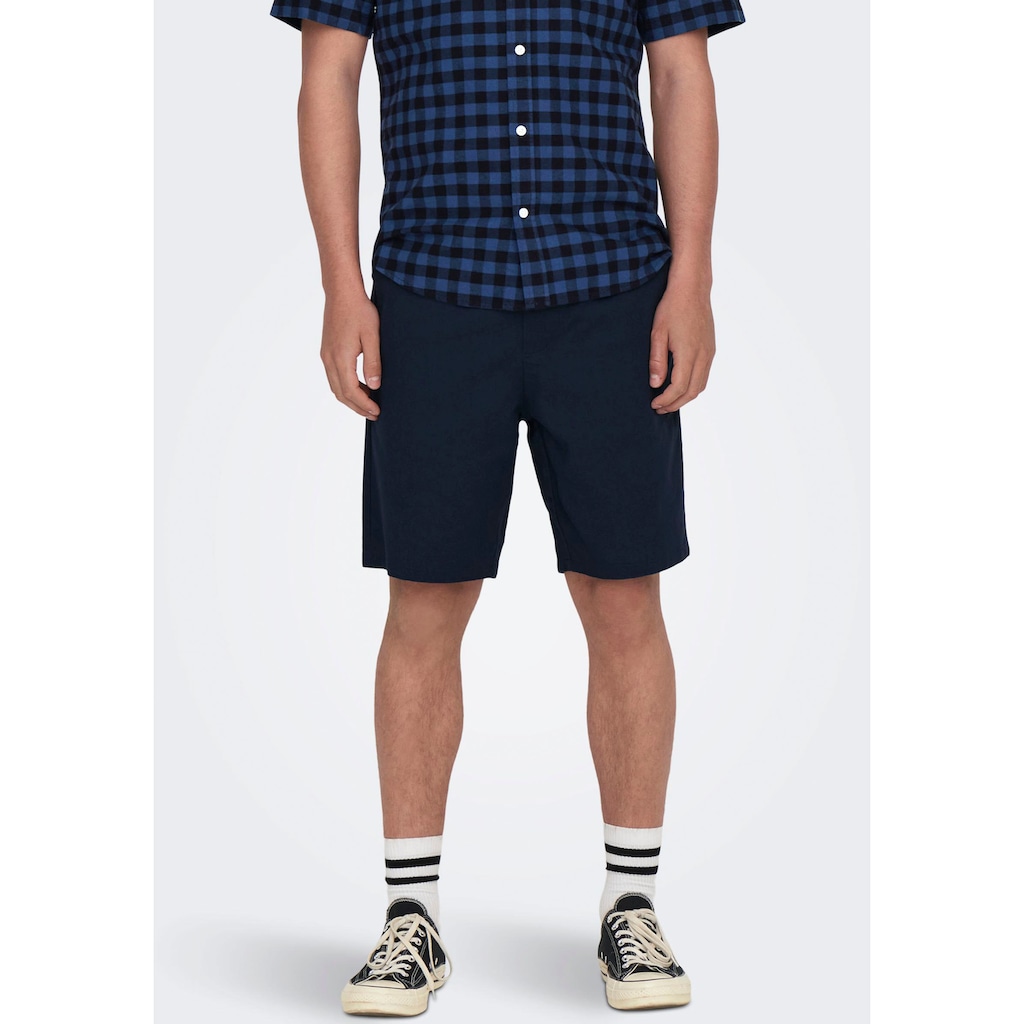 ONLY & SONS Shorts »ONSLINUS 0007 COT LIN SHORTS NOOS«