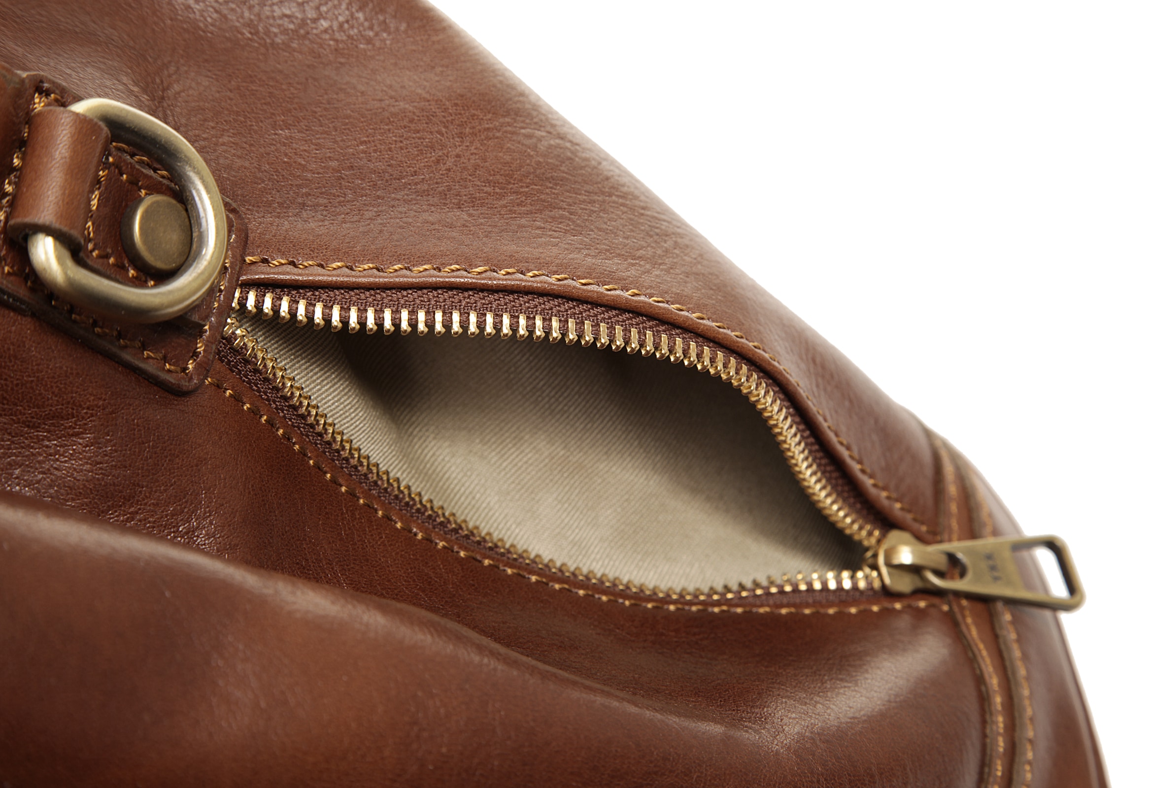 Piké Umhängetasche, echt Leder, Made in Italy