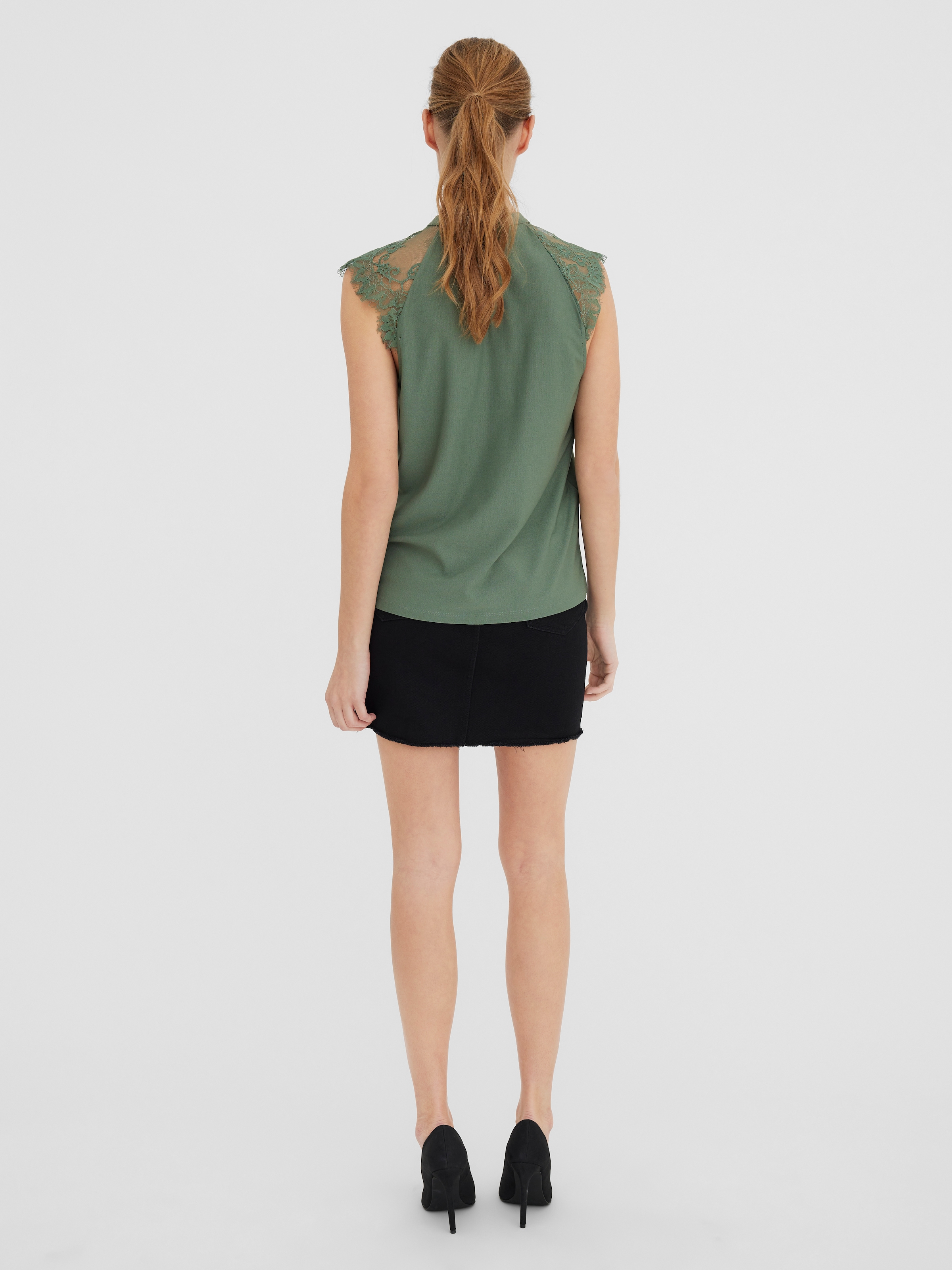 Vero Moda Spitzentop »VMMILLA SL LACE TEE«