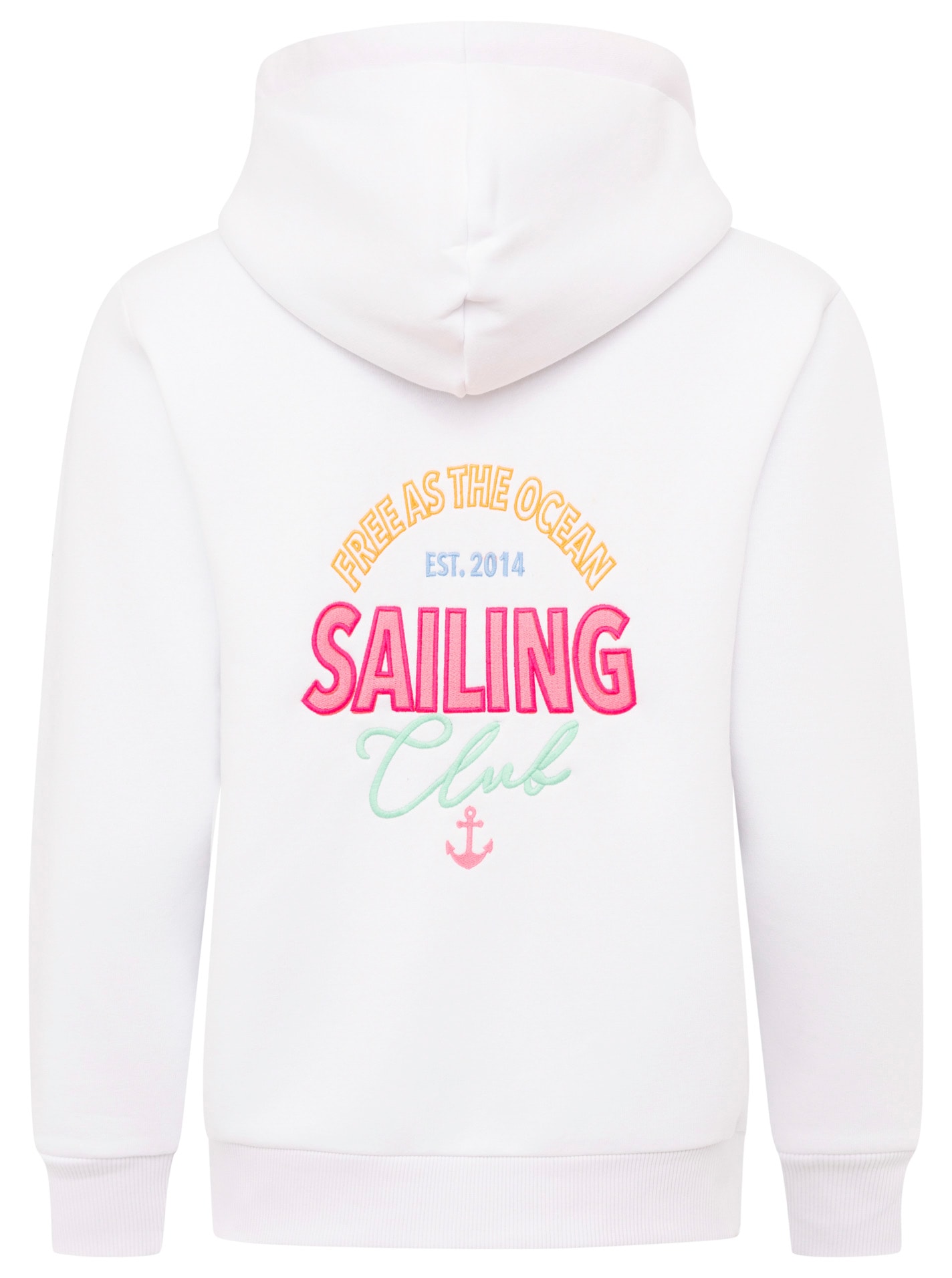 Zwillingsherz Kapuzensweatjacke »"Sailing Club"«, Kapuzensweatjacke mit grosser SAILING Applikation am Rücken und Tasche