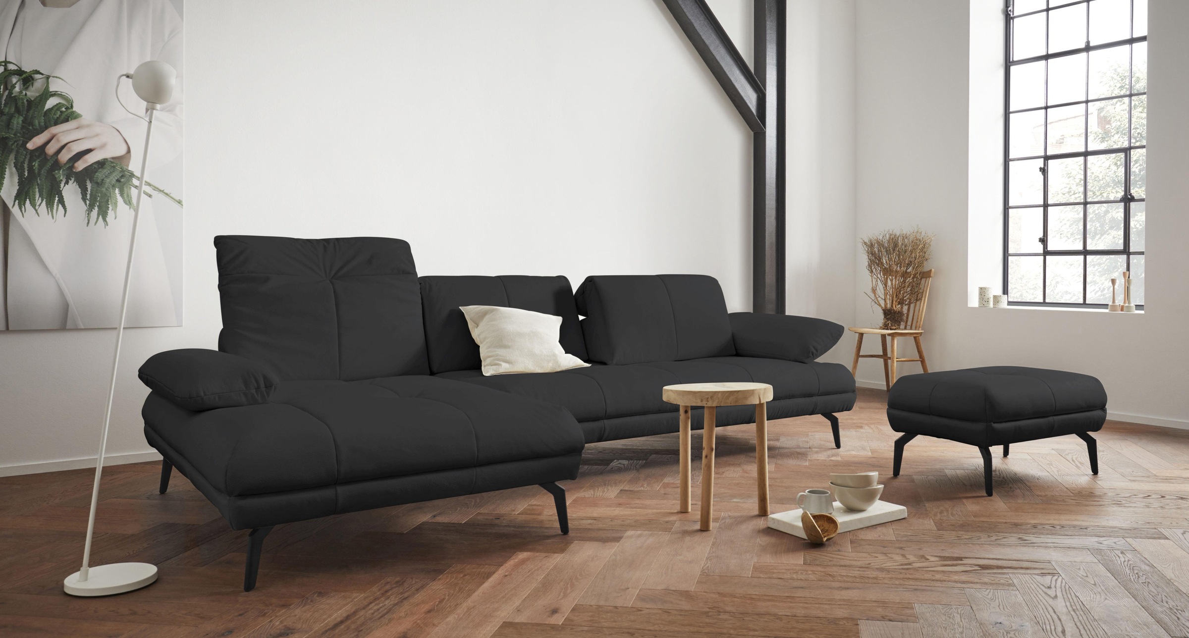 andas Ecksofa »Stenlille L-Form«, incl. Sitztiefen-, Kopfteil- und Armteilverstellung