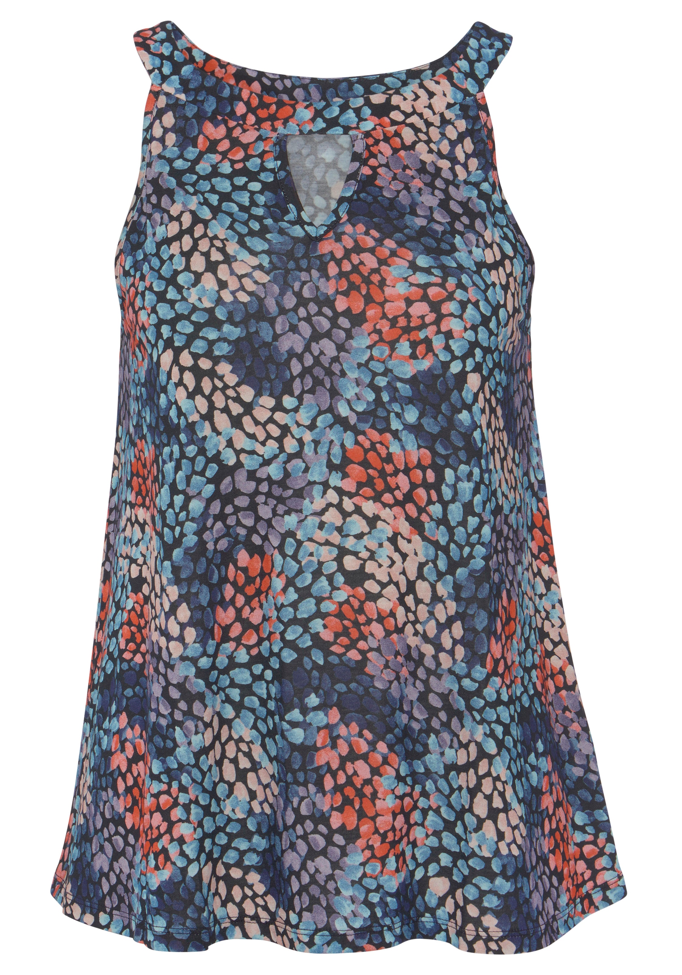 s.Oliver Strandtop, in leichter A-Form, Sommertop, Cut-Out