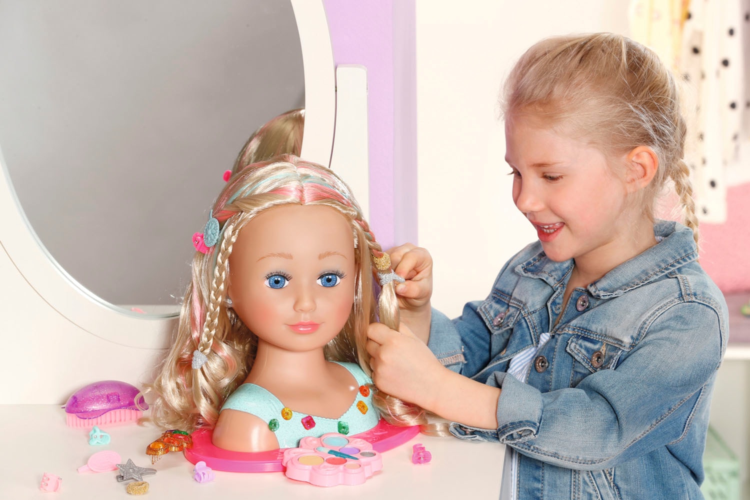 Baby Born Frisier- & Schminkkopf »Sister Styling Head Prinzessin«, mit Zubehör