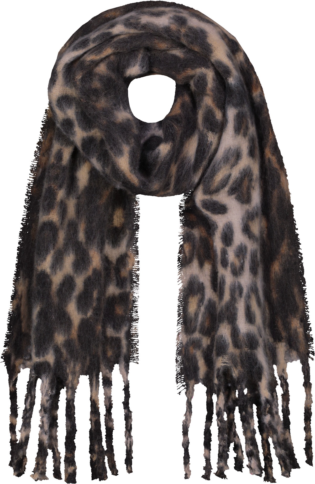 Monari Modeschal »Schal/Tuch Flausch Leo« Regular fit mit Leopardenmuster