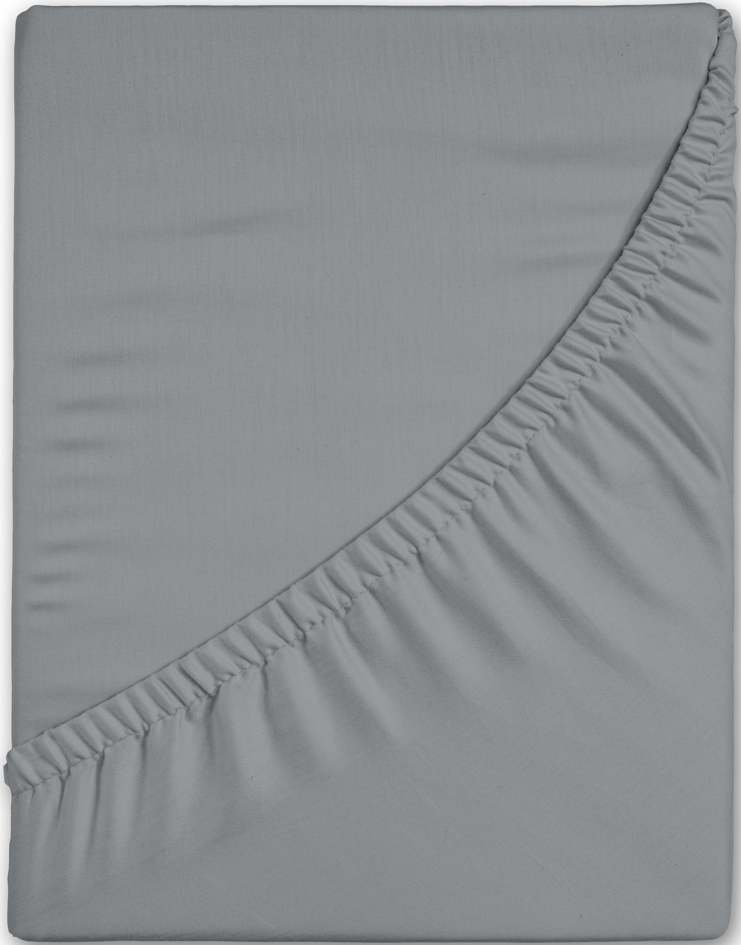 good morning Spannbettlaken »Jersey Spannbettlaken«, 100% Baumwolle, Jersey, Rundumgummi, bis 25 cm höhe, 90/100x200, Weiss