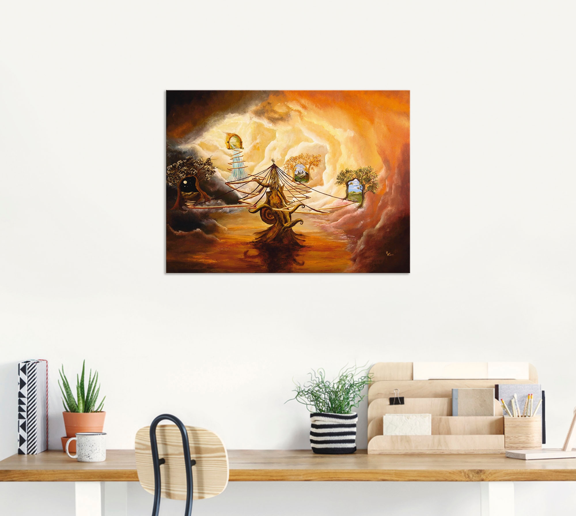 Artland Wandbild »Vernebelte Wege«, Landschaften, (1 St.), als Alubild, Leinwandbild, Wandaufkleber oder Poster in versch. Grössen