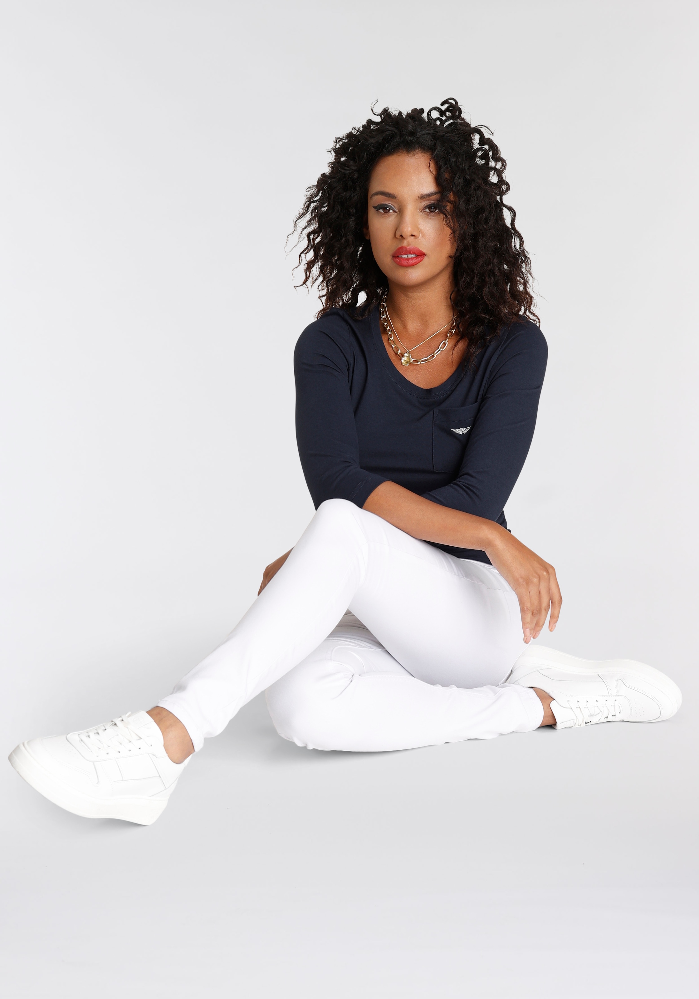 Arizona Skinny-fit-Jeans »Ultra Soft«, hohe Leibhöhe, lang, aus Baumwolle, Polyester und Elasthan