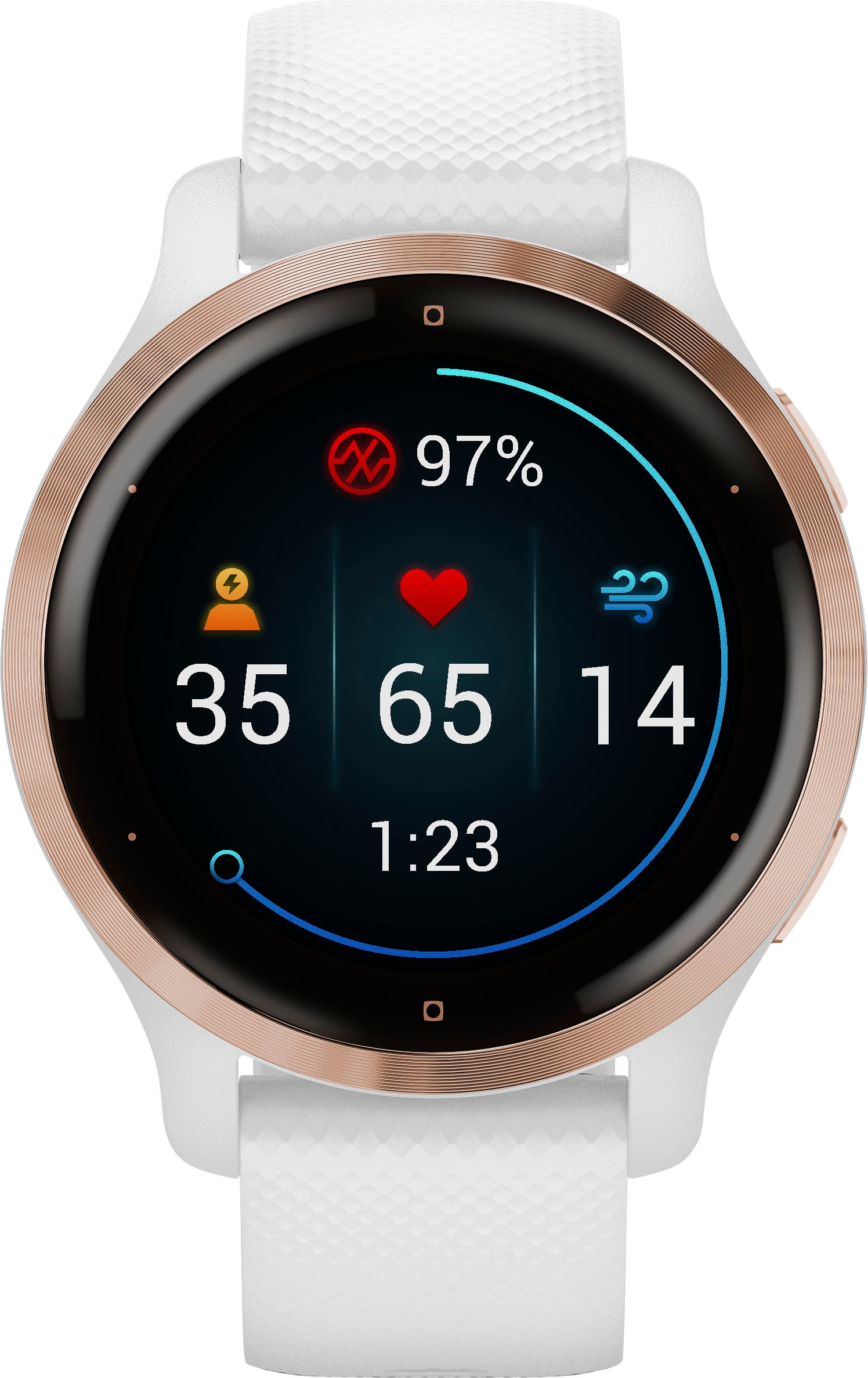 Garmin Smartwatch »Venu 2S«, (2,8 cm / 1,1 Zoll), 8 GB, 25 vorinstallierten Sport-Apps