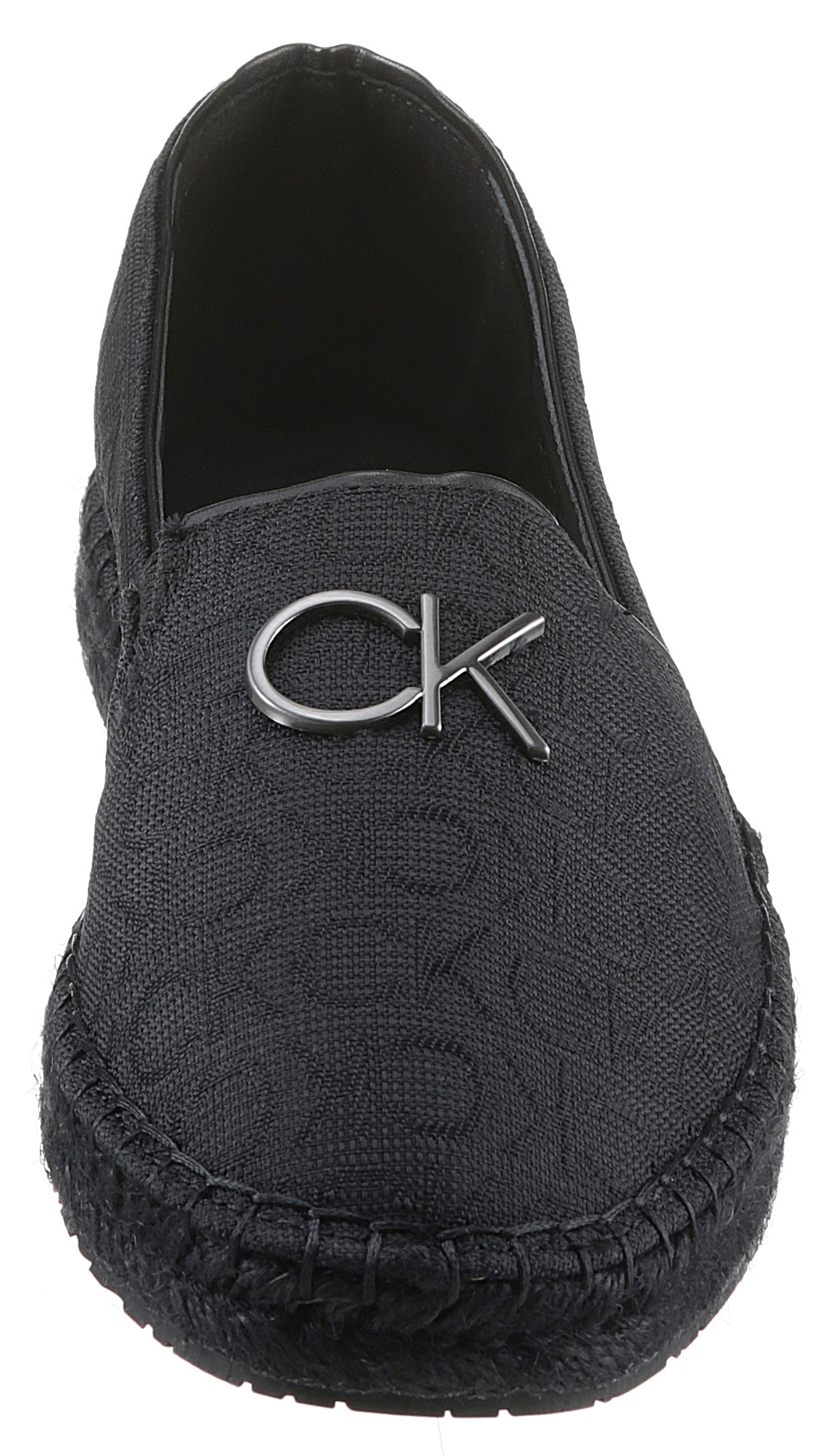 Calvin Klein Espadrille »ELDA 9T *I«, mit CK Metallelement, schmale Form
