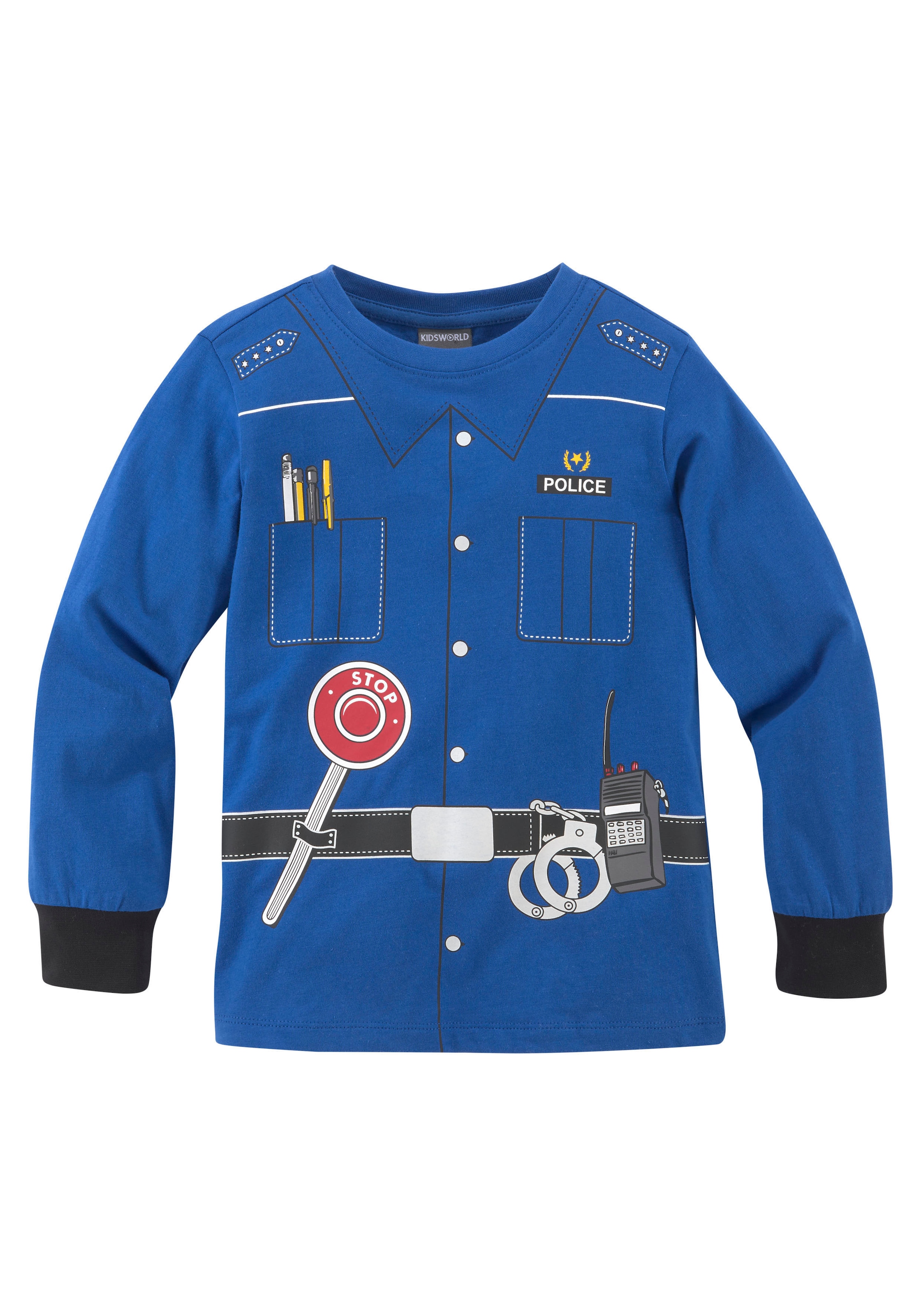 ✵ KIDSWORLD Langarmshirt »POLIZEI«, Uniform-Druck online entdecken |  Jelmoli-Versand