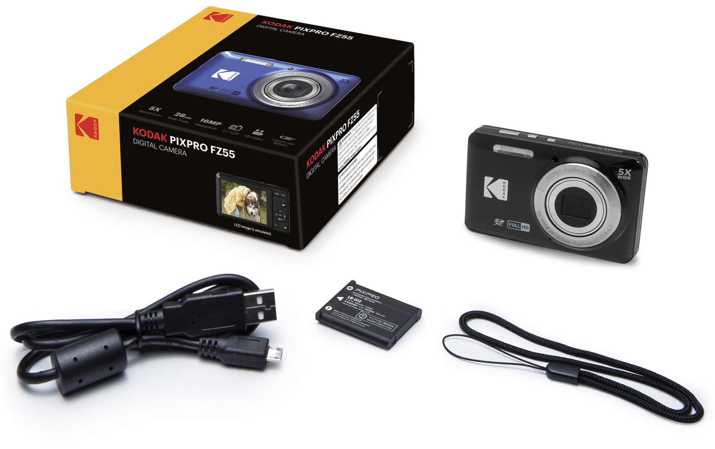 Kodak Kompaktkamera »PixPro FZ55«, 16 MP, 5 fachx opt. Zoom