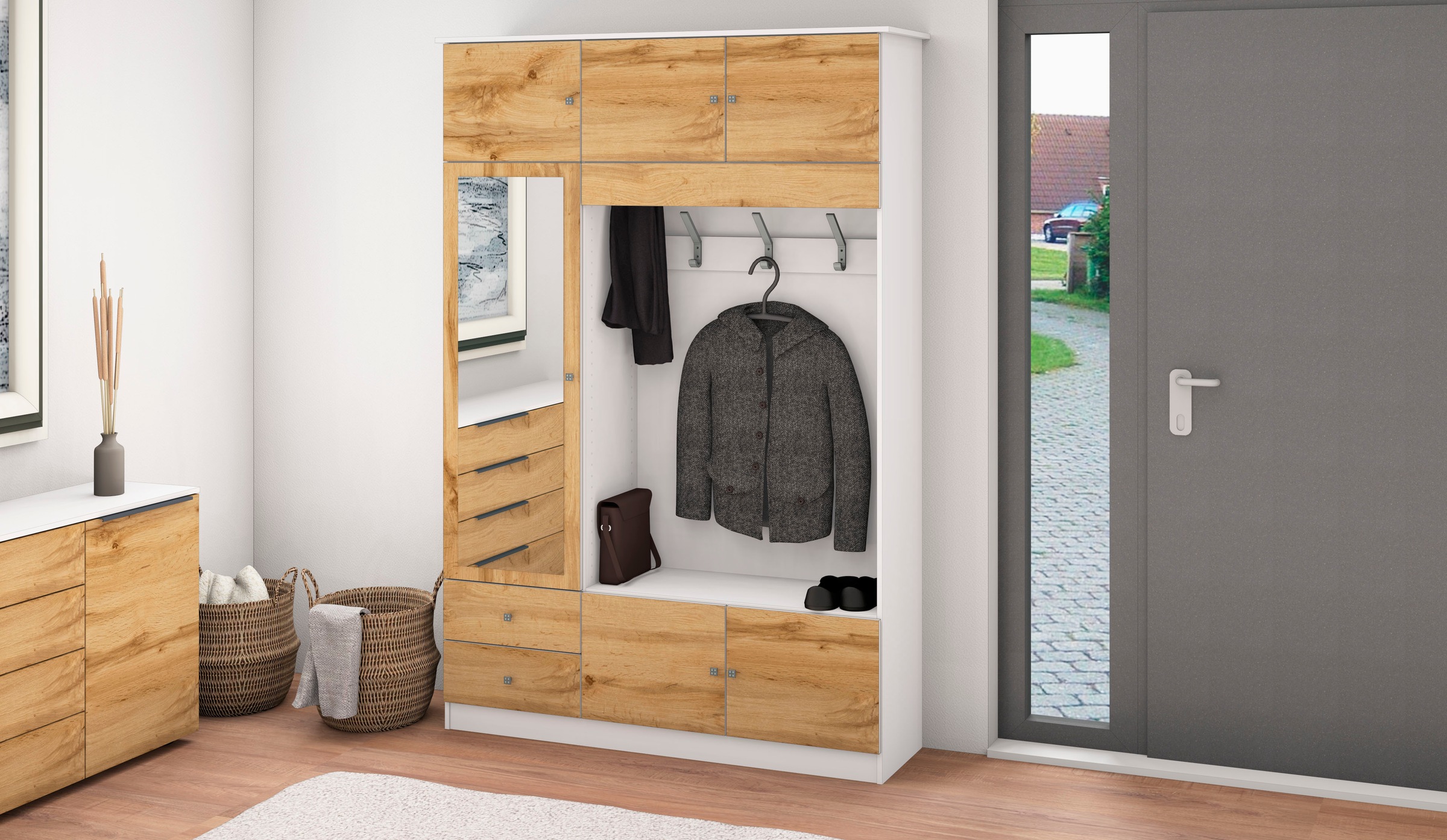 borchardt Möbel Garderobenschrank "Kompakta" Höhe 202 cm