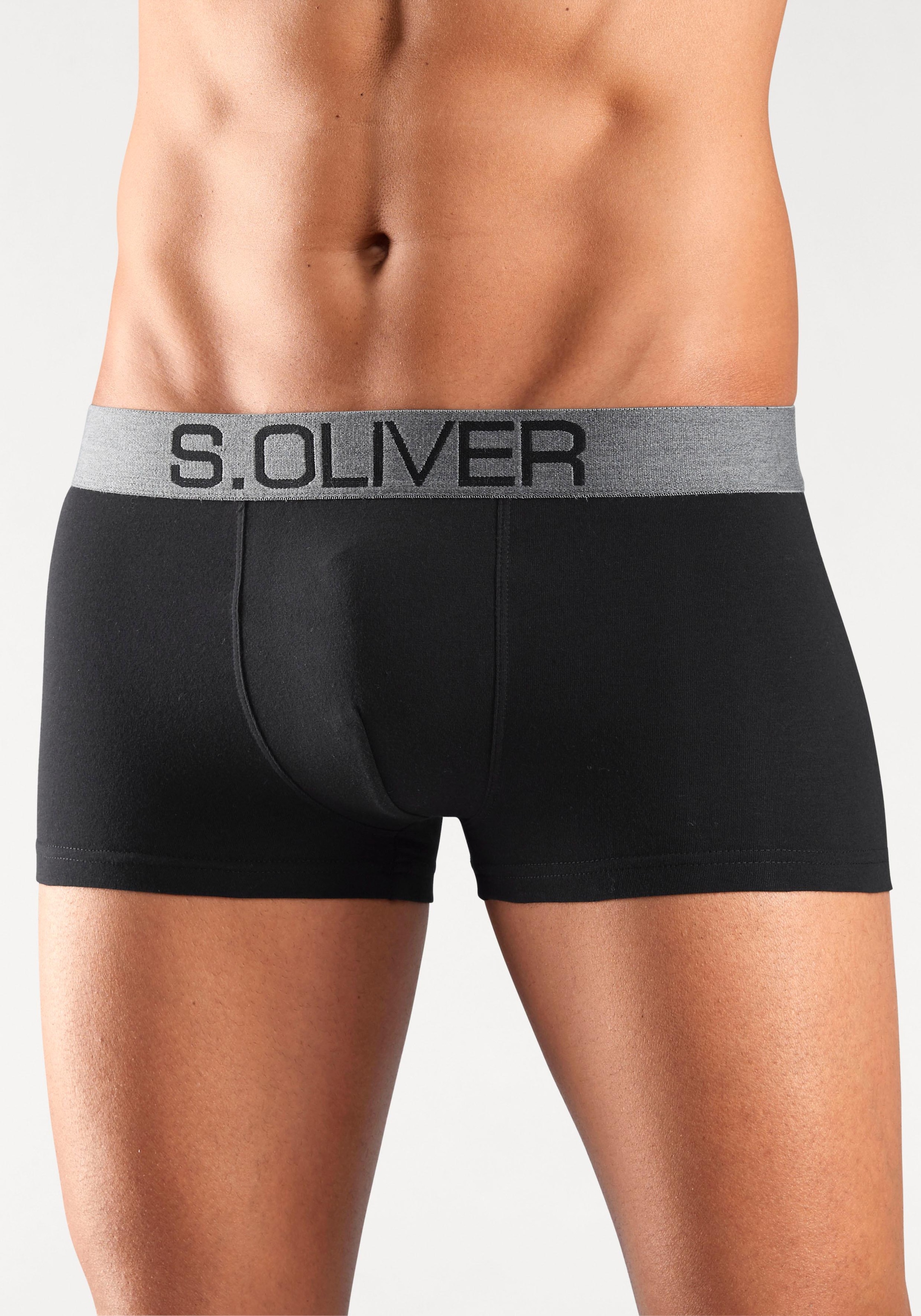 s.Oliver Boxer »Boxershorts für Herren«, (Packung, 4 St.), in Hipster-Form aus Baumwoll-Mix