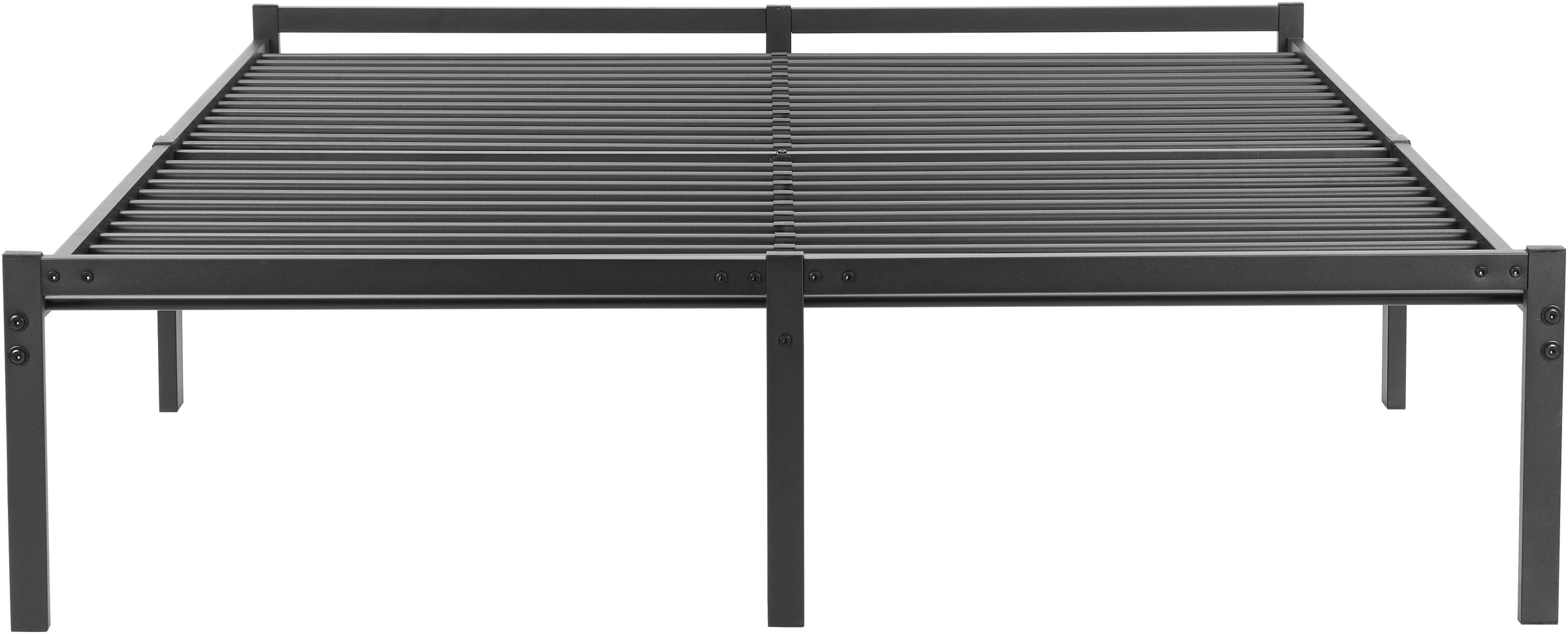 INOSIGN Metallbett »LIST Bett Bettgestell Bettrahmen Einzelbett Doppelbett«, (Stahlbett schwarz in TOP Qualität und 4 Breiten), Bett mit 26 Lattenroste zum Schutz der Matratze Bestseller