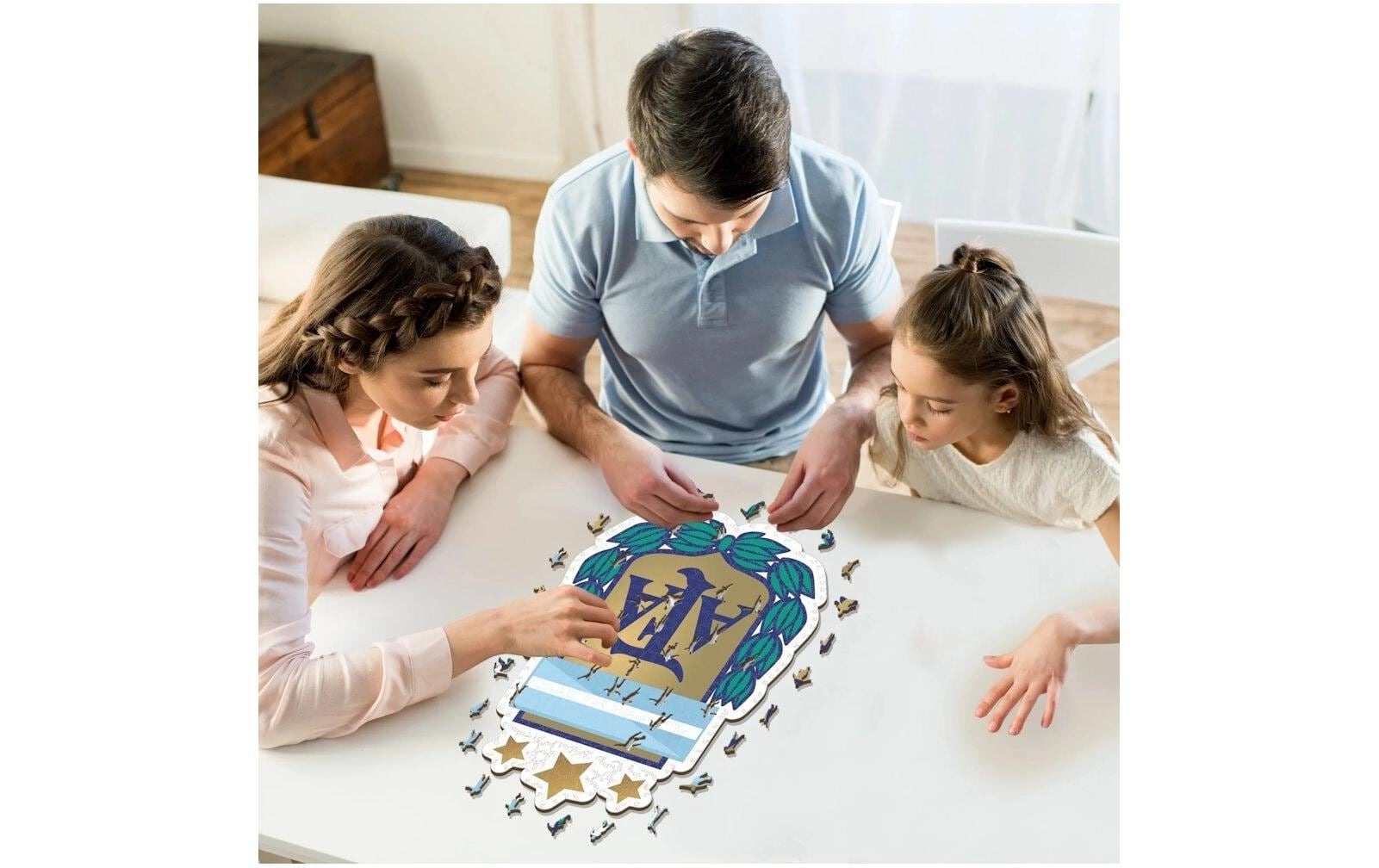 Puzzle »Iconic Nationalmanschaft Argentinien- Logo«, Holzart: Birke (Herkunftsland: China)