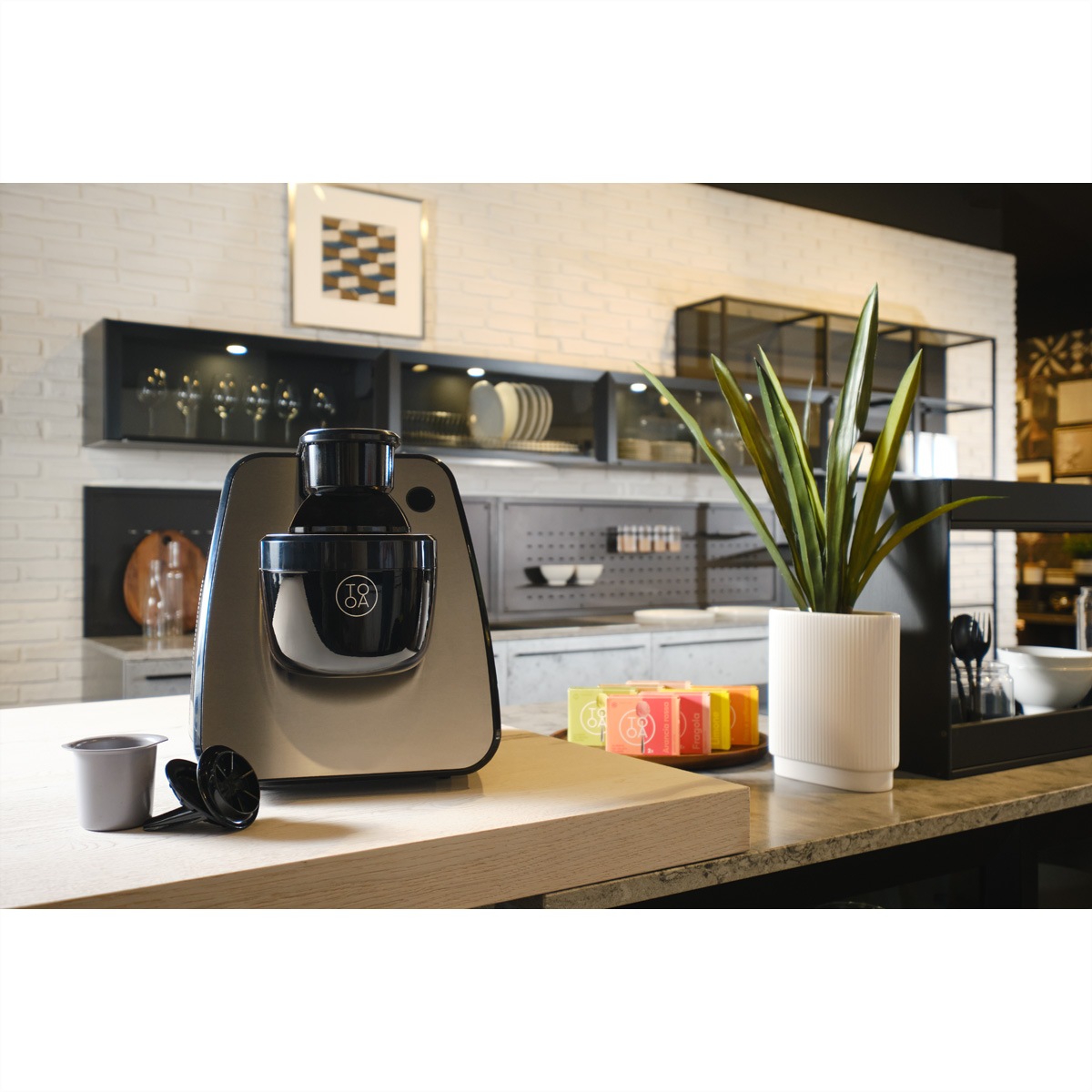 Eismaschine »TooA Eismaschine Milano Schwarz/Inox«