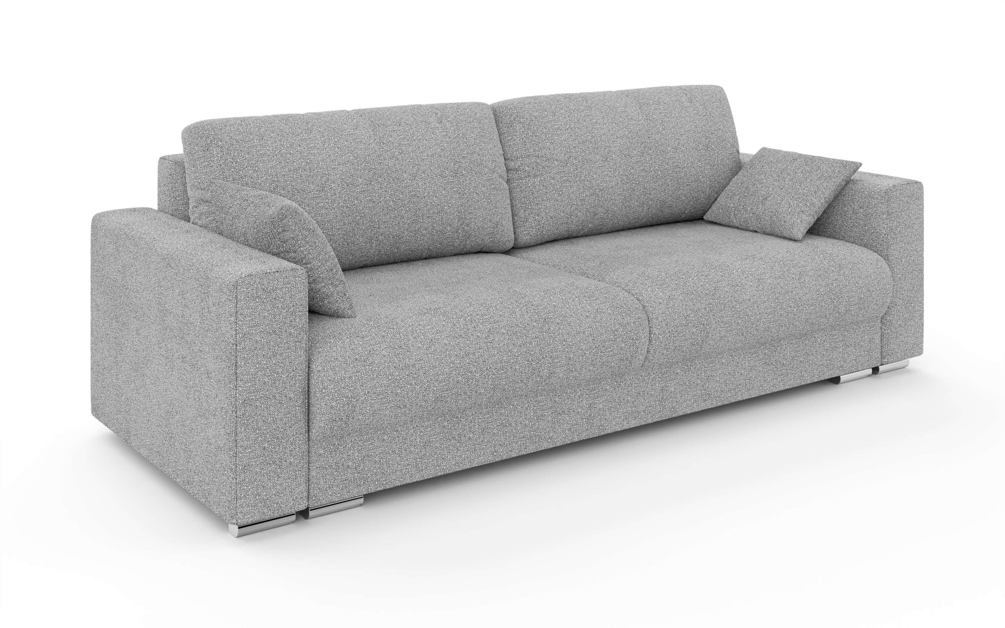 INOSIGN 3-Sitzer »Stevinson Schlafsofa mit Bettkasten, Masse B/H/T: 229/87/97 cm«, mit Wellenunterfederung, 2 Rückenkissen und 2 Zierkissen
