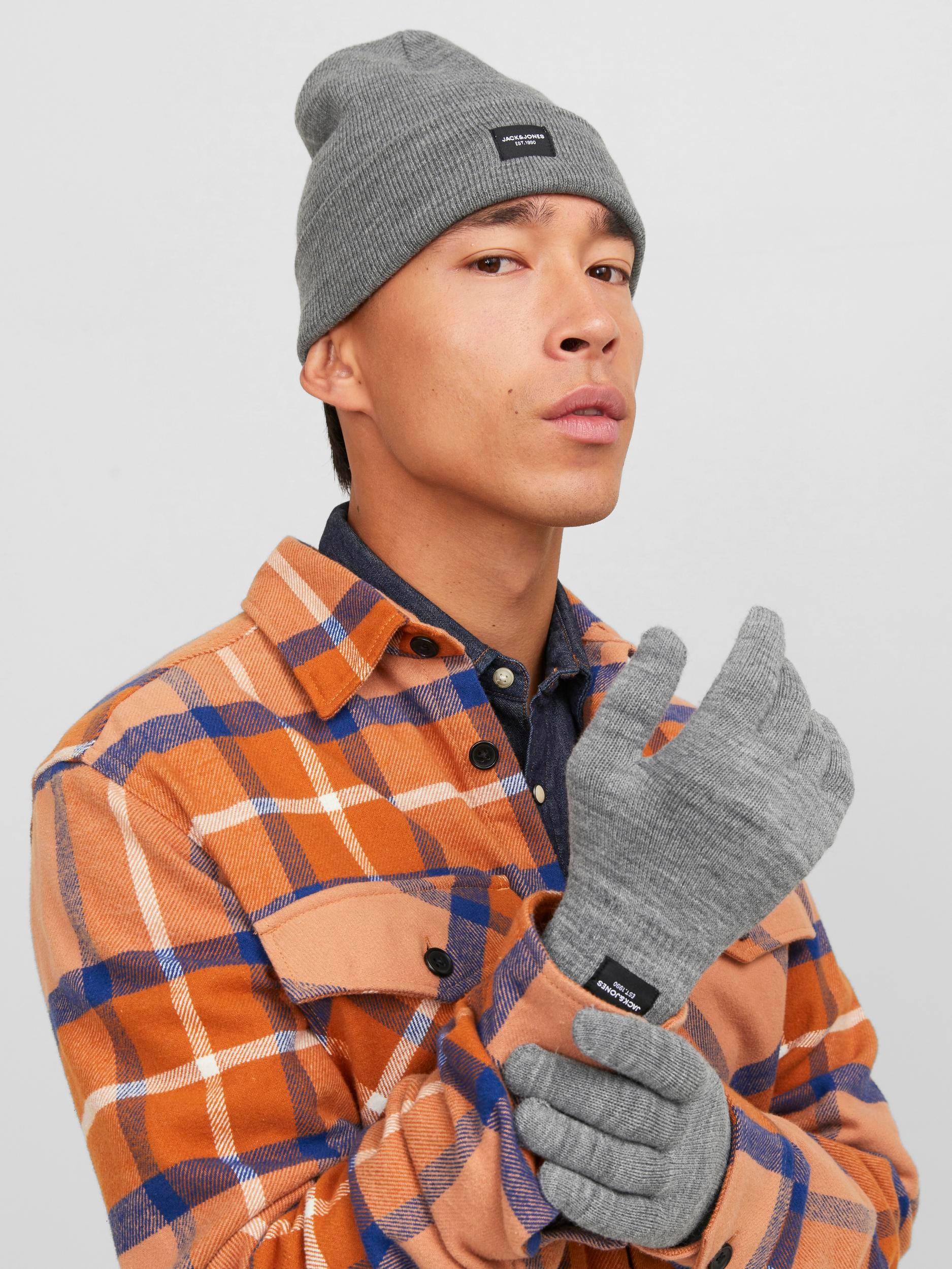Jack & Jones Strickmütze »JACBEANIE & GLOVE KNIT GIFTBOX«, (Set, 2 St.)