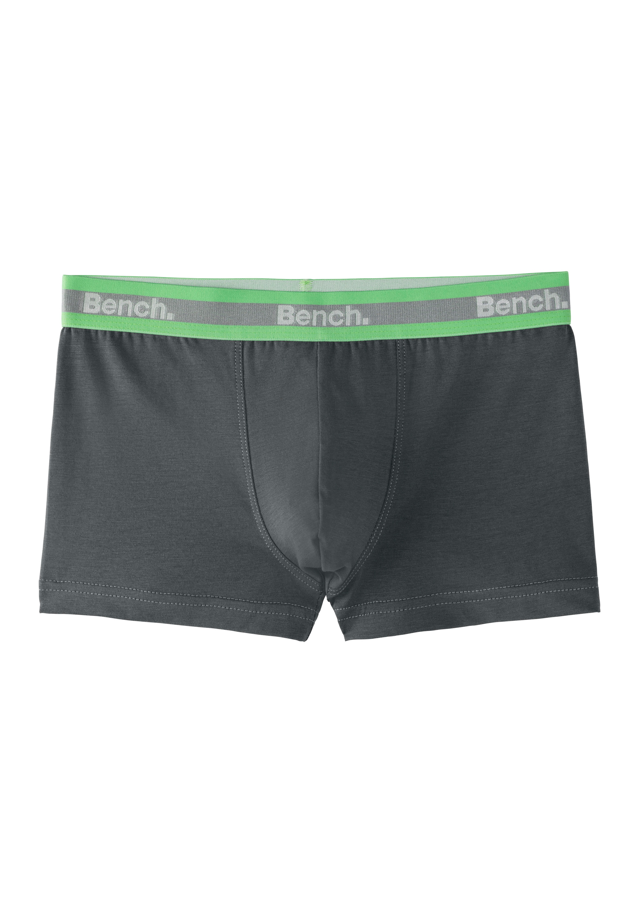 Bench. Boxer »Boxershorts für Jungen«, (Packung, 3 St.), unifarben mit neon Bündchen