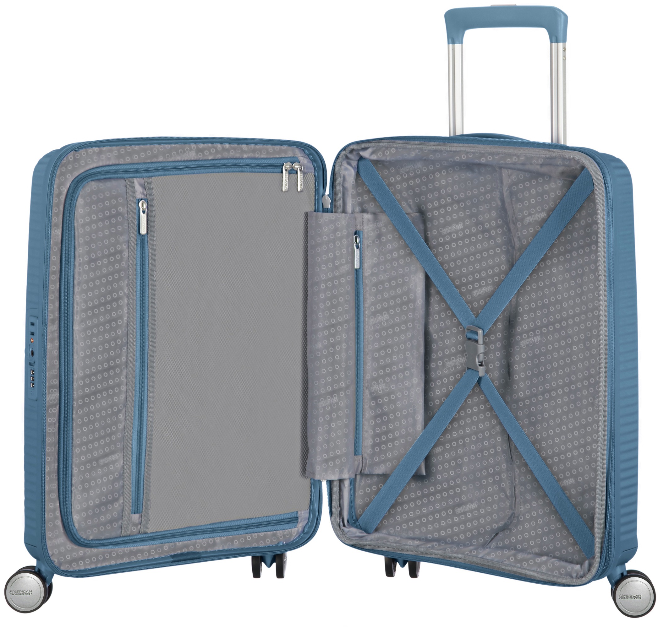 American Tourister® Hartschalen-Trolley »SOUNDBOX, in verschiedenen Farben und Grössen«, 4 Rollen, Reisekoffer Trolley Aufgabegepäck TSA-Zahlenschloss Volumenerweiterung