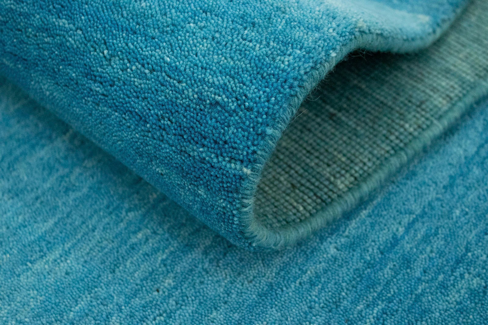 morgenland Wollteppich »Uni - Gabbeh Teppich - Softy«, rechteckig, 1,6 mm Höhe, Gabbeh Optik, Uni Farben, reine Wolle, sehr weicher Flor, Wohnzimmer