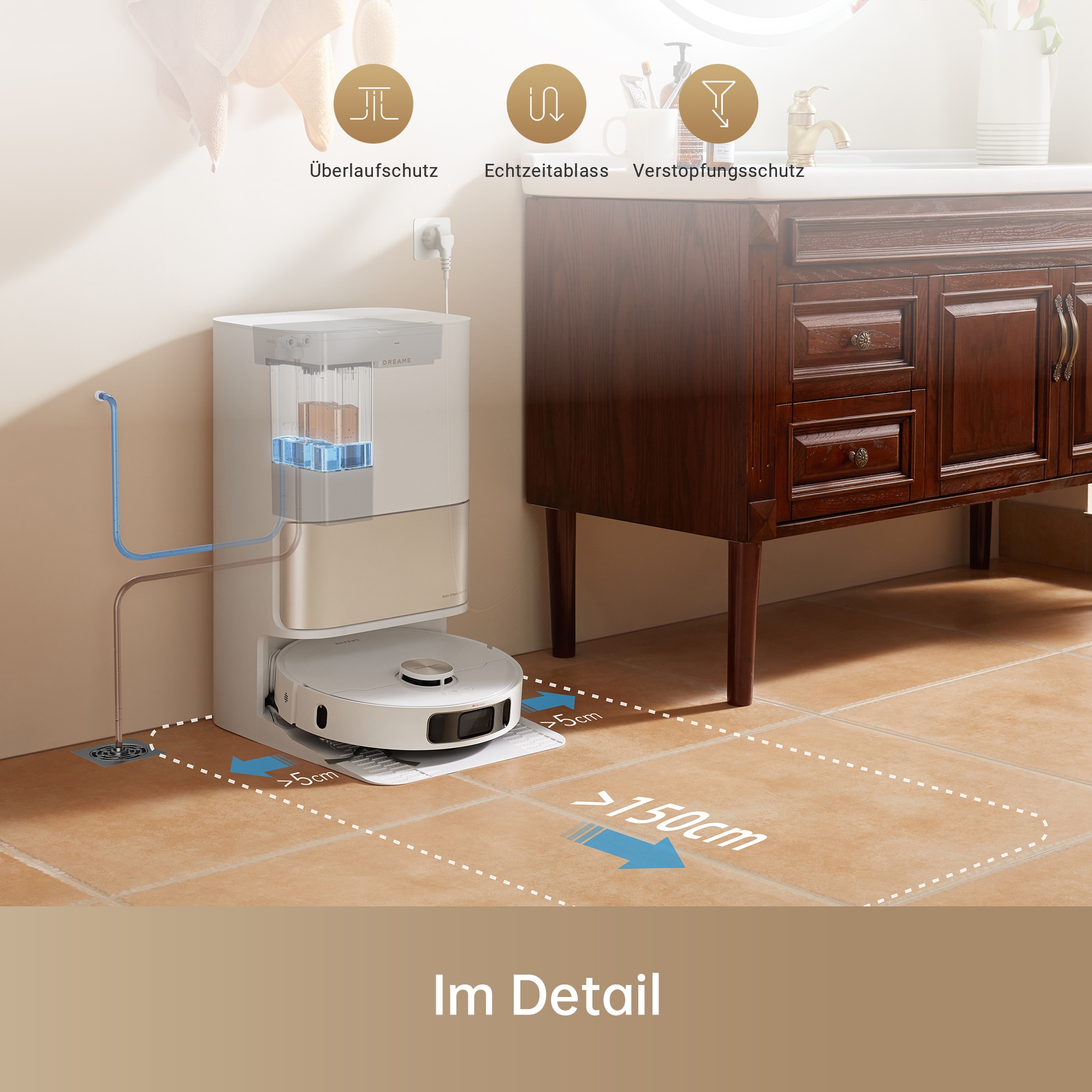 Dreame Staubsaugerrohr »Wasseranschluss-Set SP00440«