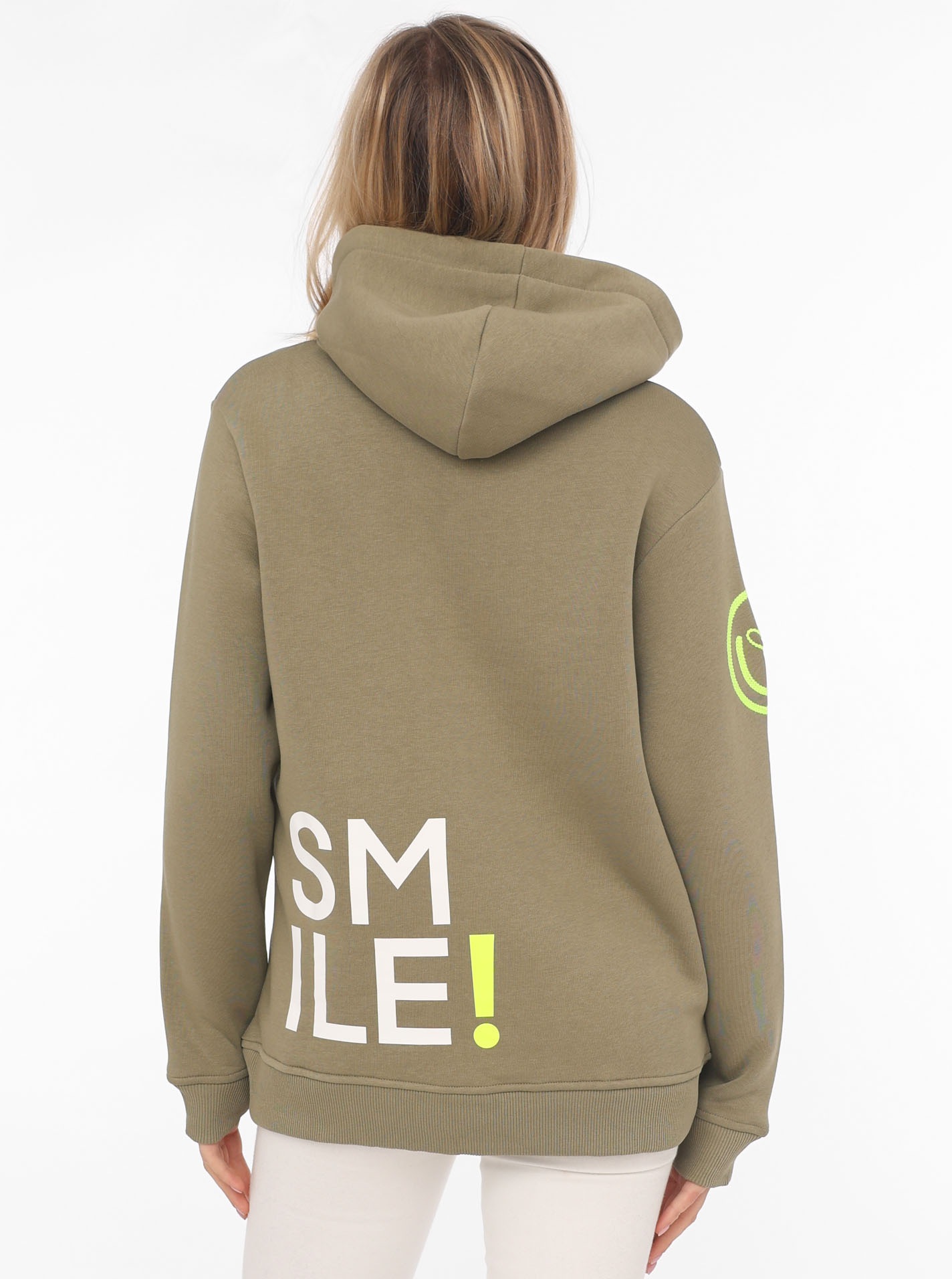 Zwillingsherz Hoodie »"Alissa"«, mit SMILE Print