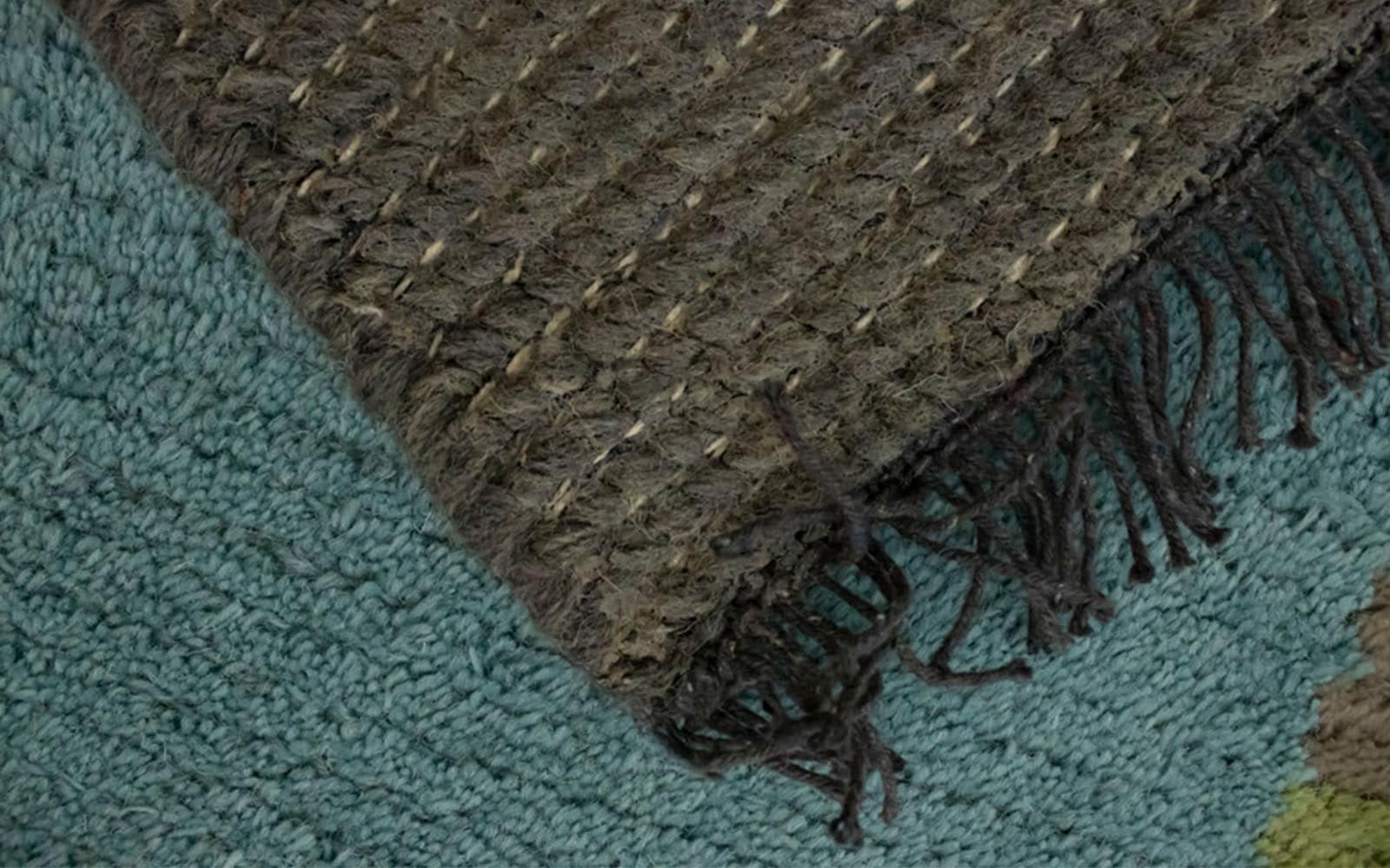 morgenland Wollteppich »Nepal handgeknüpft Teppich | online handgeknüpft rechteckig, bestellen Jelmoli-Versand blau«