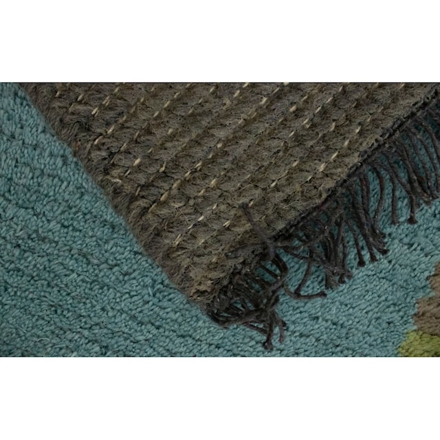 morgenland Wollteppich »Nepal Teppich handgeknüpft blau«, rechteckig,  handgeknüpft online bestellen | Jelmoli-Versand
