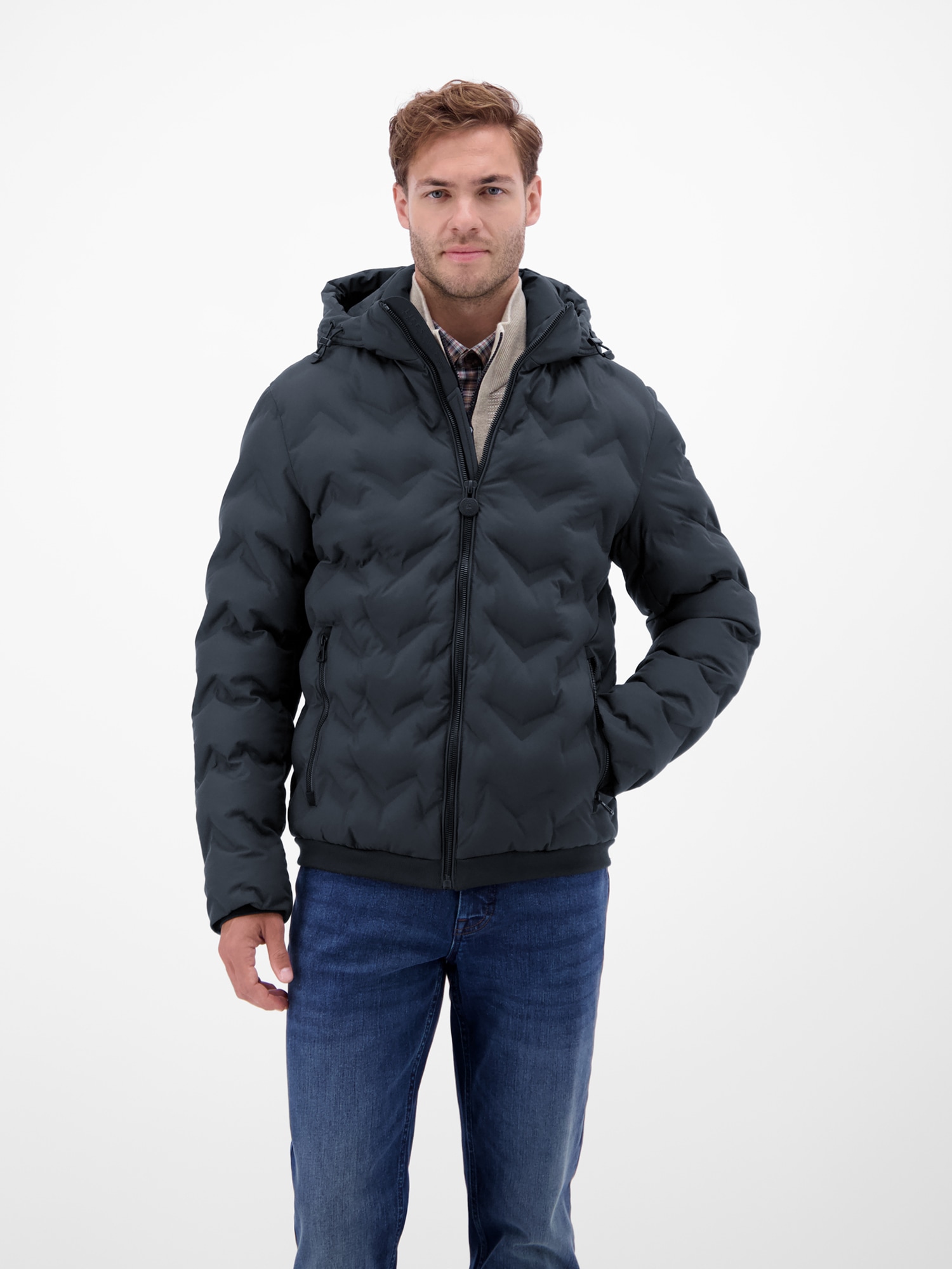 LERROS Steppjacke »LERROS Herren Funktions-Steppjacke« mit Kapuze Wasser- und windabweisend, atmungsaktiv