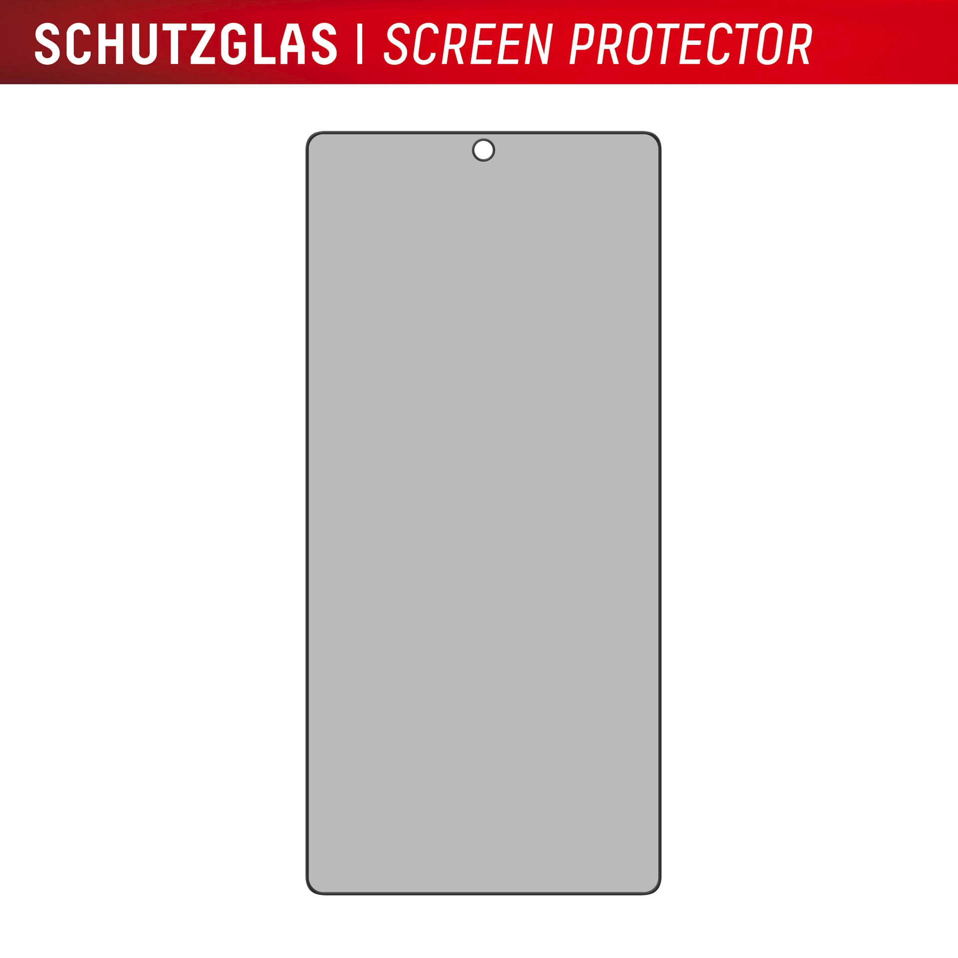 Displex Displayschutzglas »Privacy Glass Screen Protection«, für Samsung Galaxy S25 Ultra, Displayschutzfolie, Schutzfolie, Bildschirmschutz, kratz- & stossfest